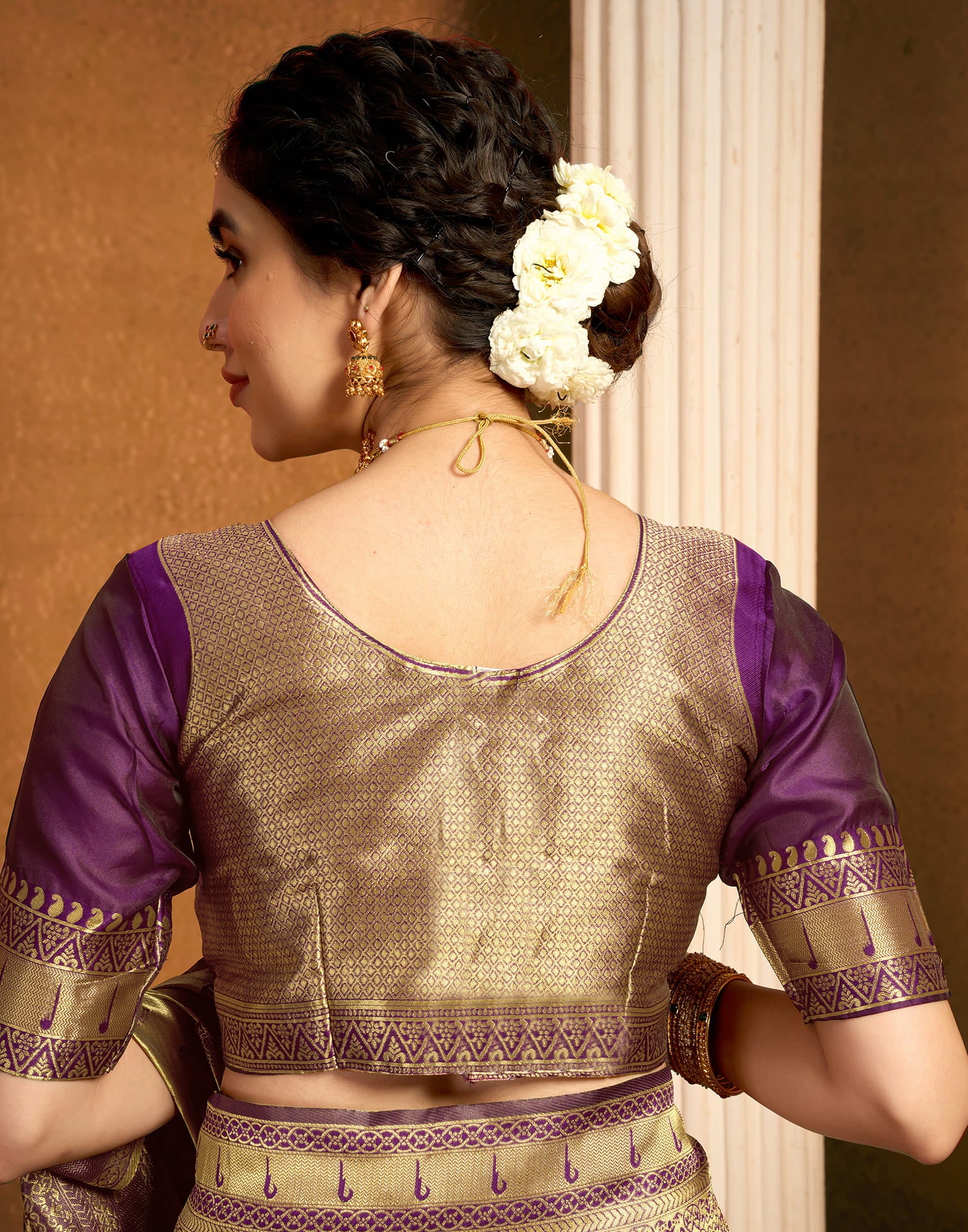 Purple Silk Woven Paithani Saree