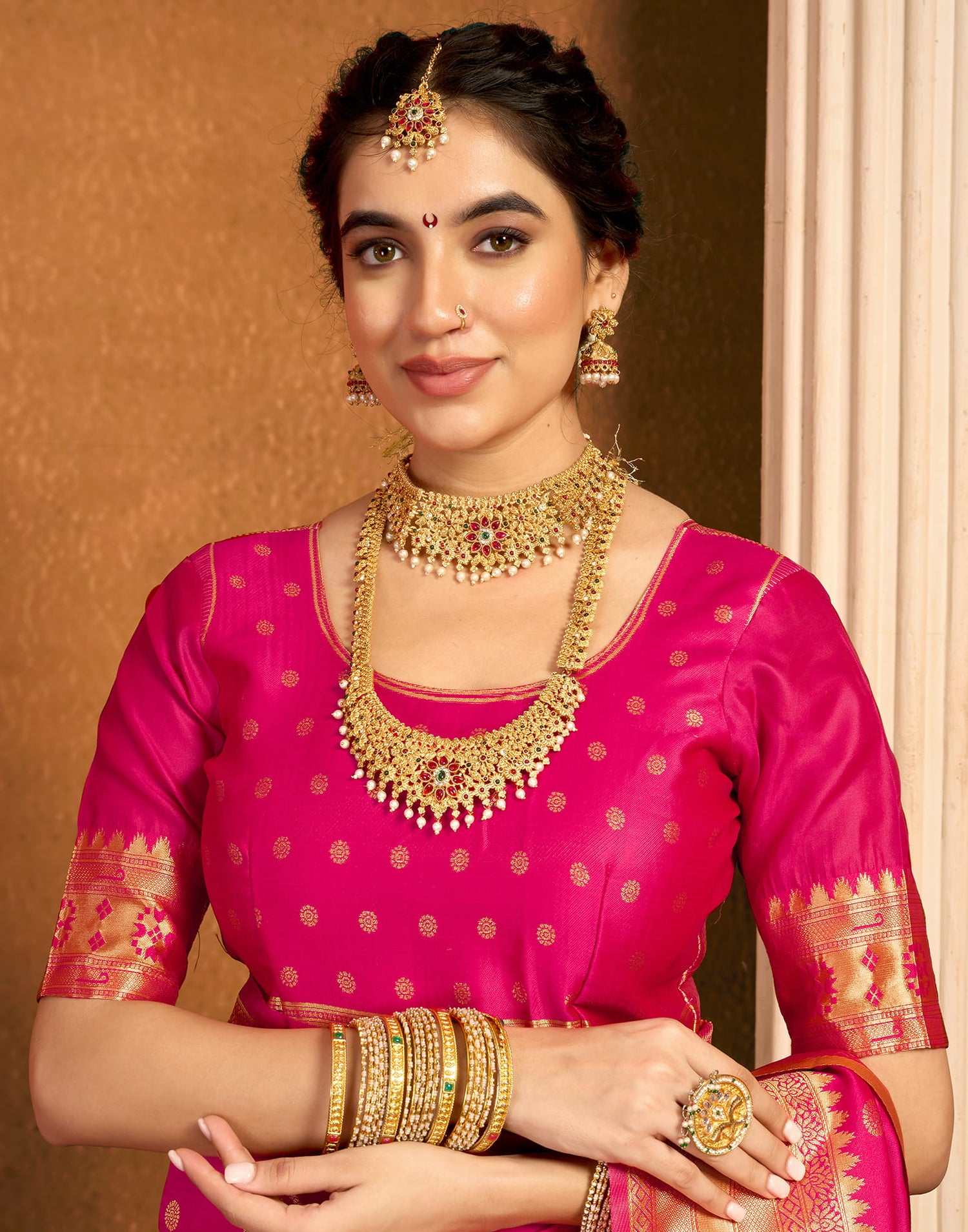 Red Silk Woven Paithani Saree