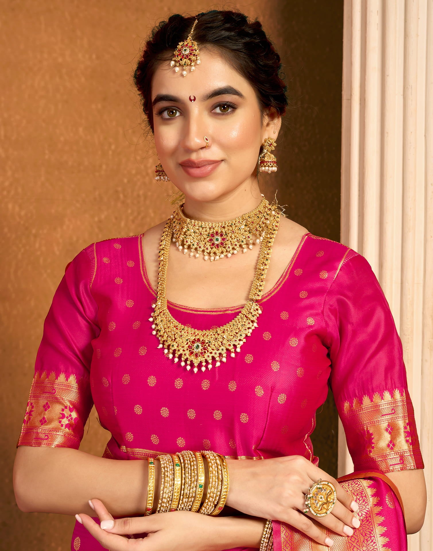 Red Silk Woven Paithani Saree