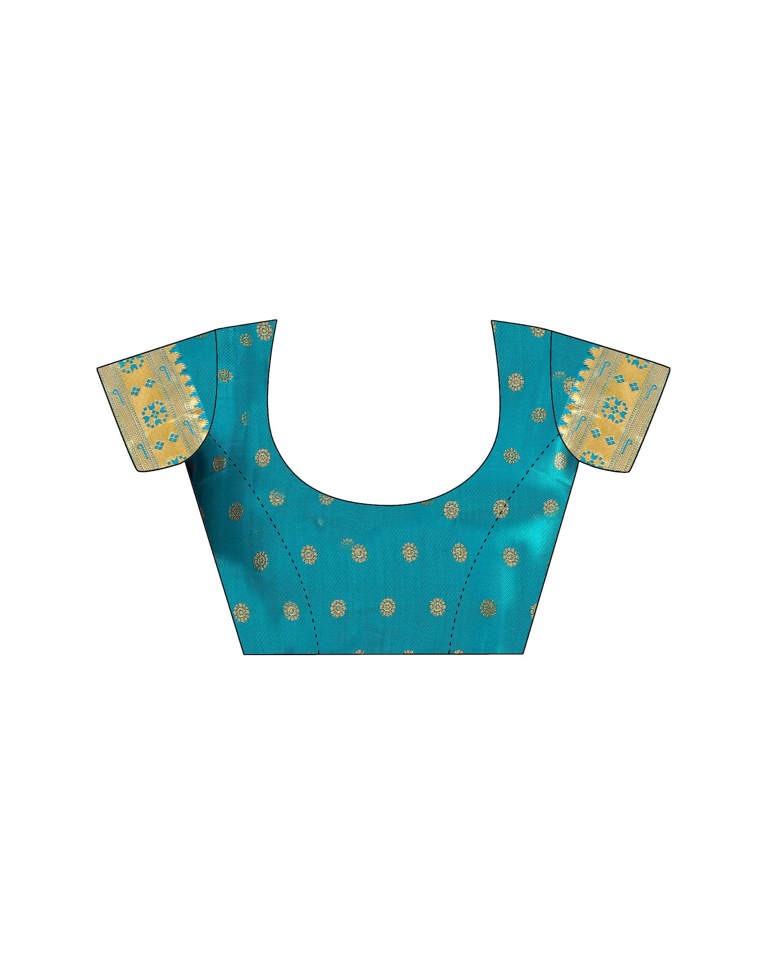 Turquoise Silk Woven Paithani Saree