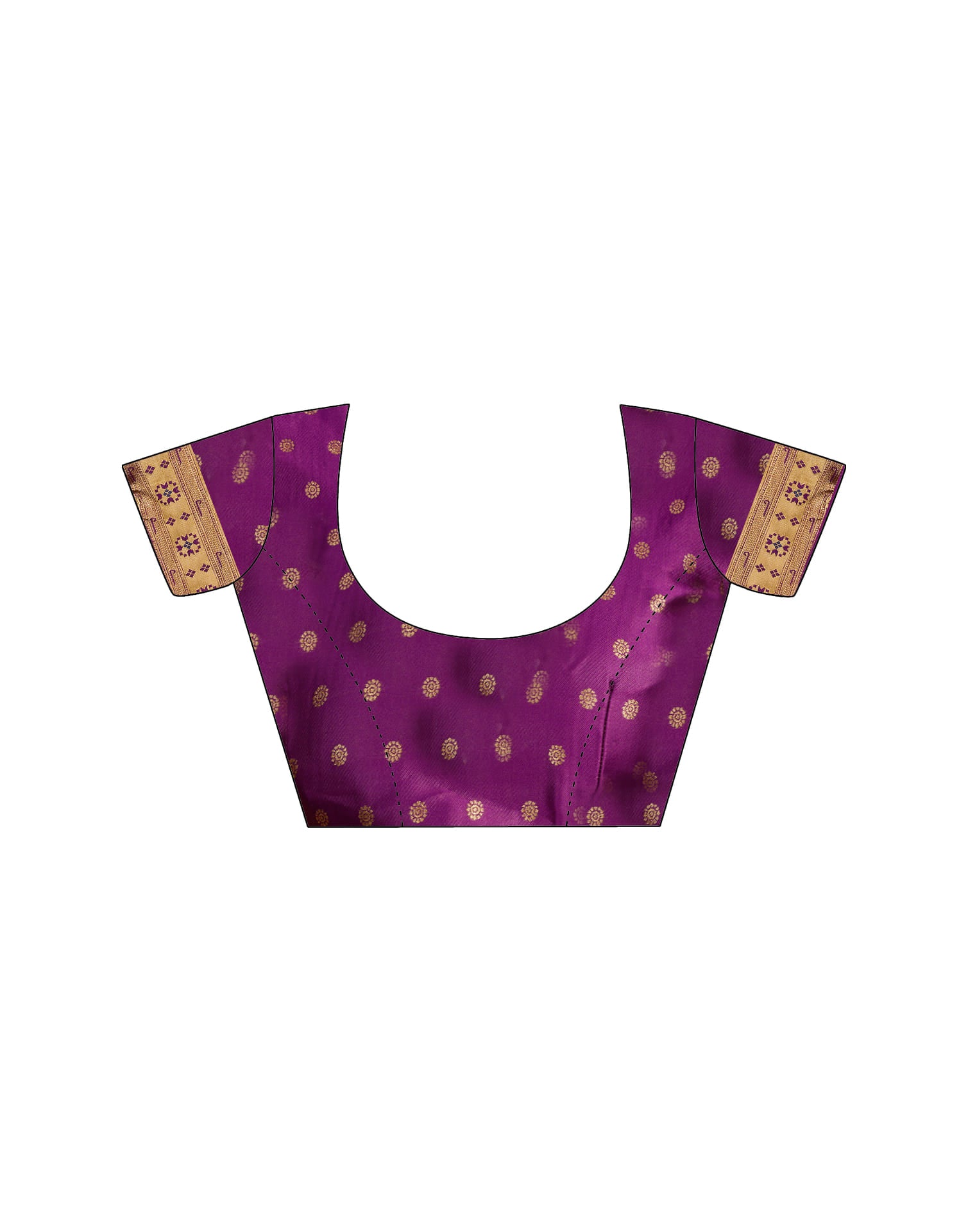 Purple Silk Woven Paithani Saree