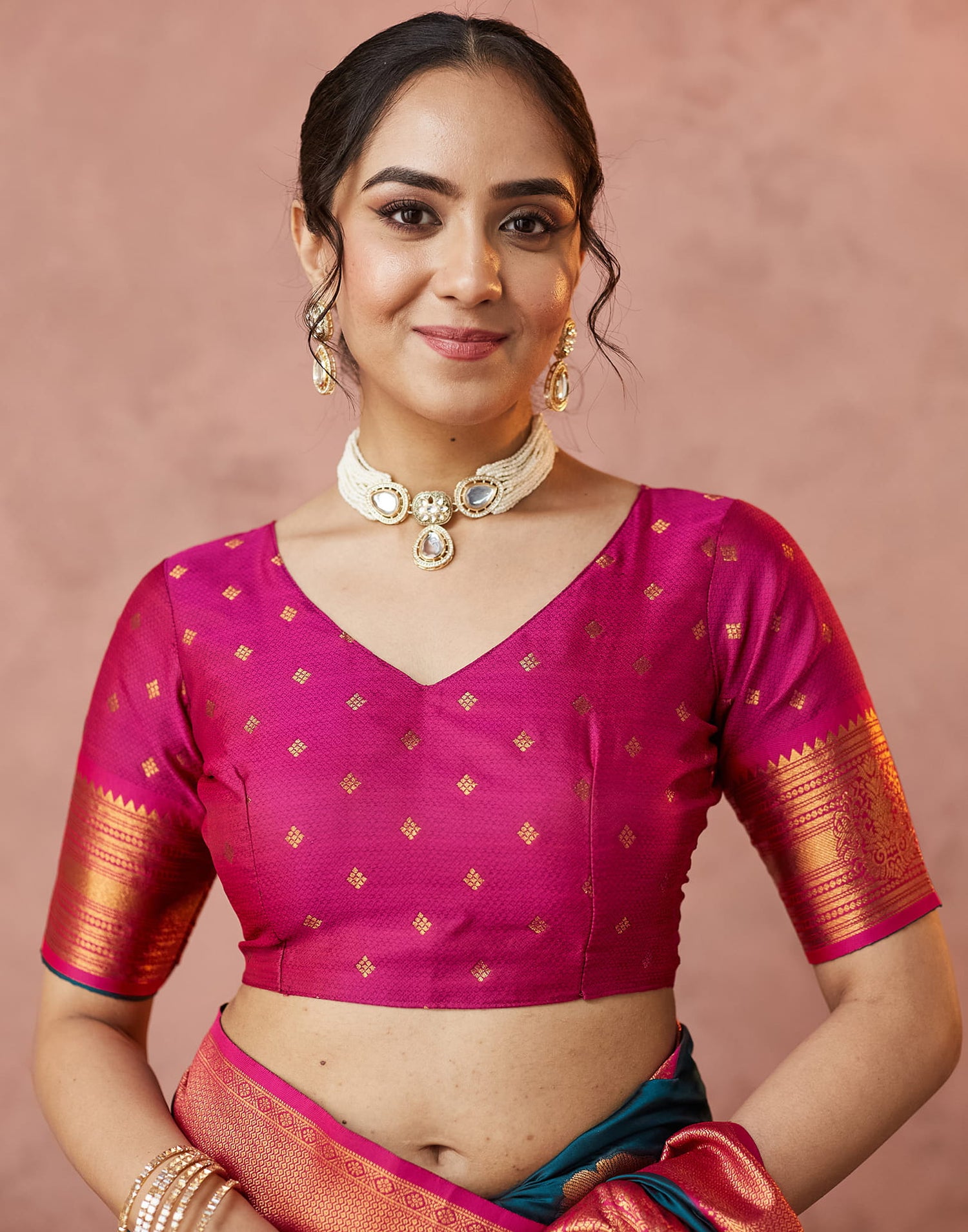 Blue Silk Woven Banarasi Saree