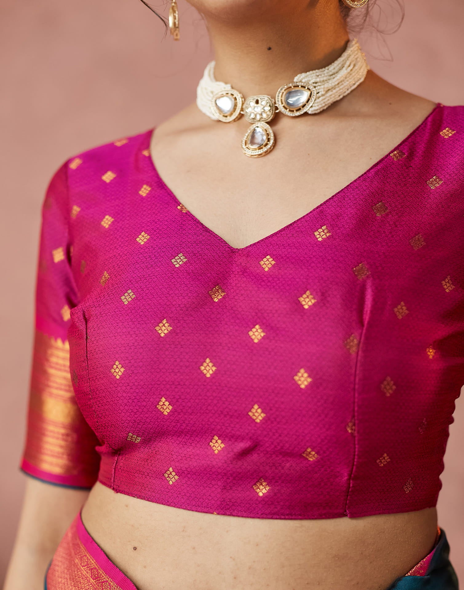 Blue Silk Woven Banarasi Saree