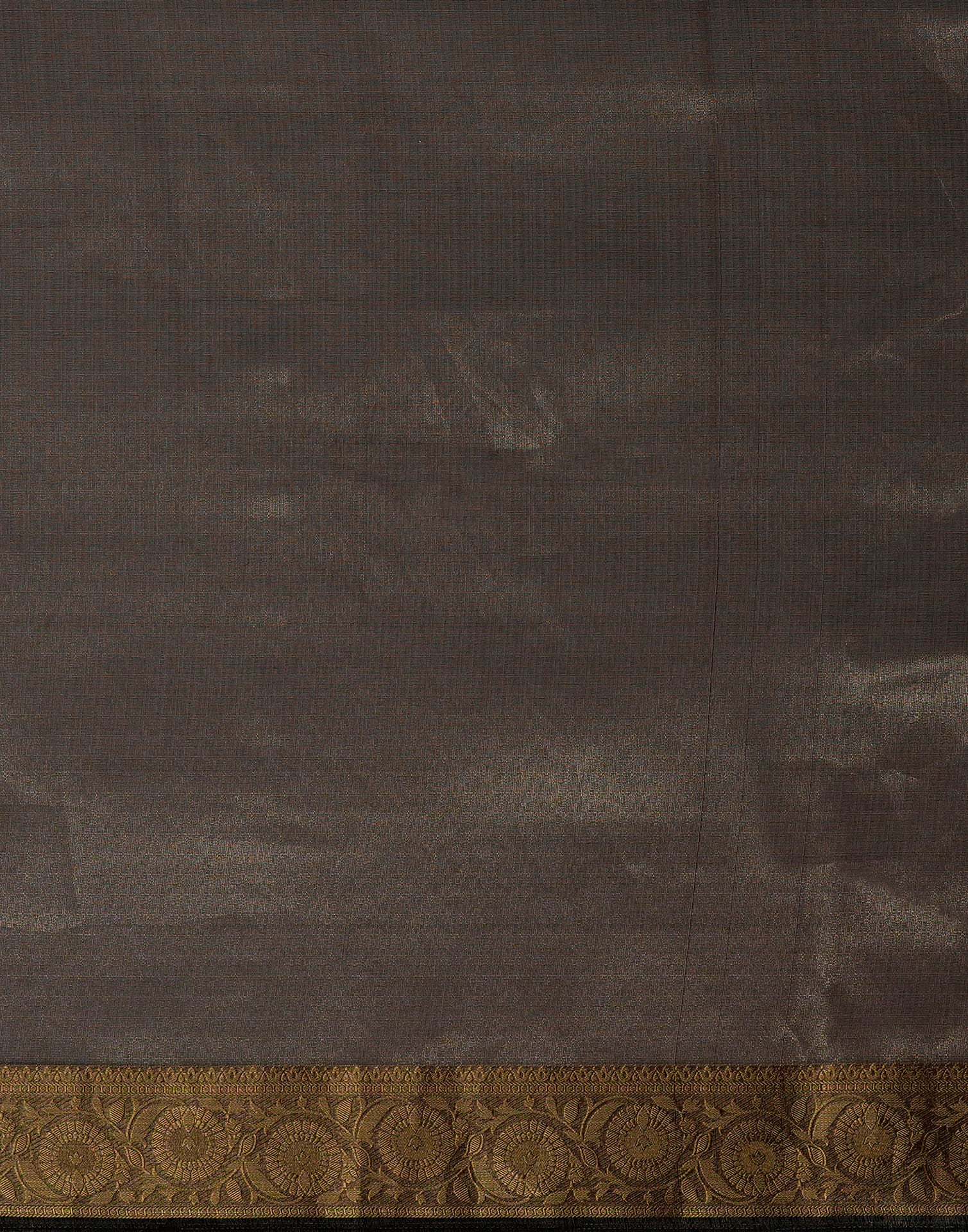Brown Organza Woven Saree
