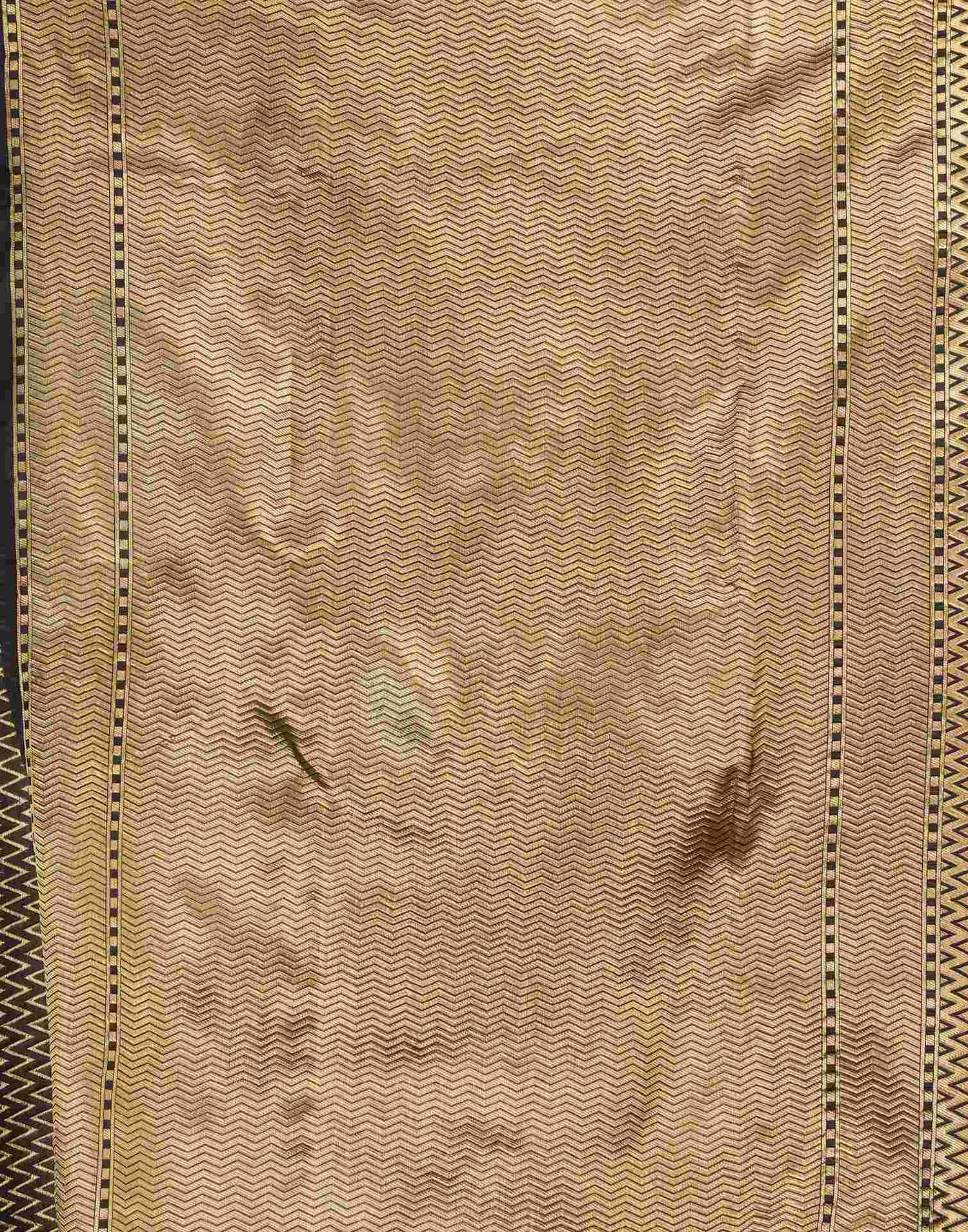 Black Silk Blend Woven Banarasi Saree