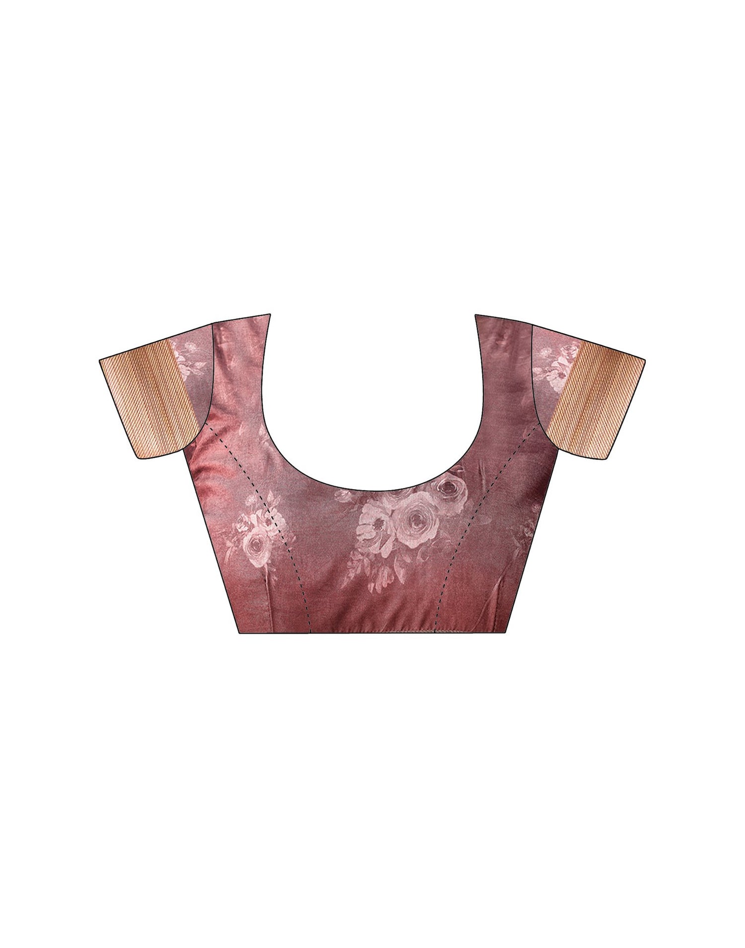 Pink Dola Silk Printed Saree