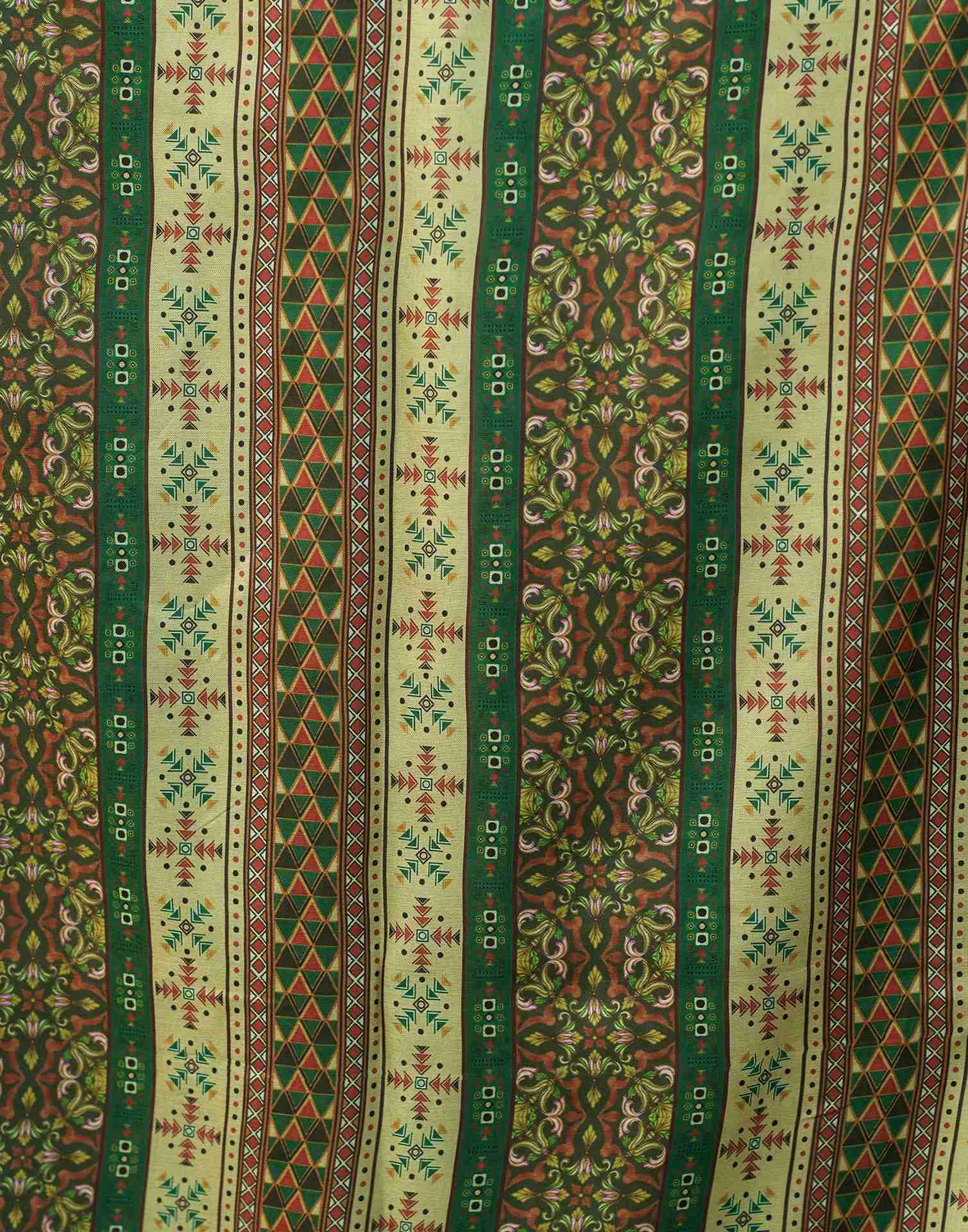 Green Silk Blend Printed Saree