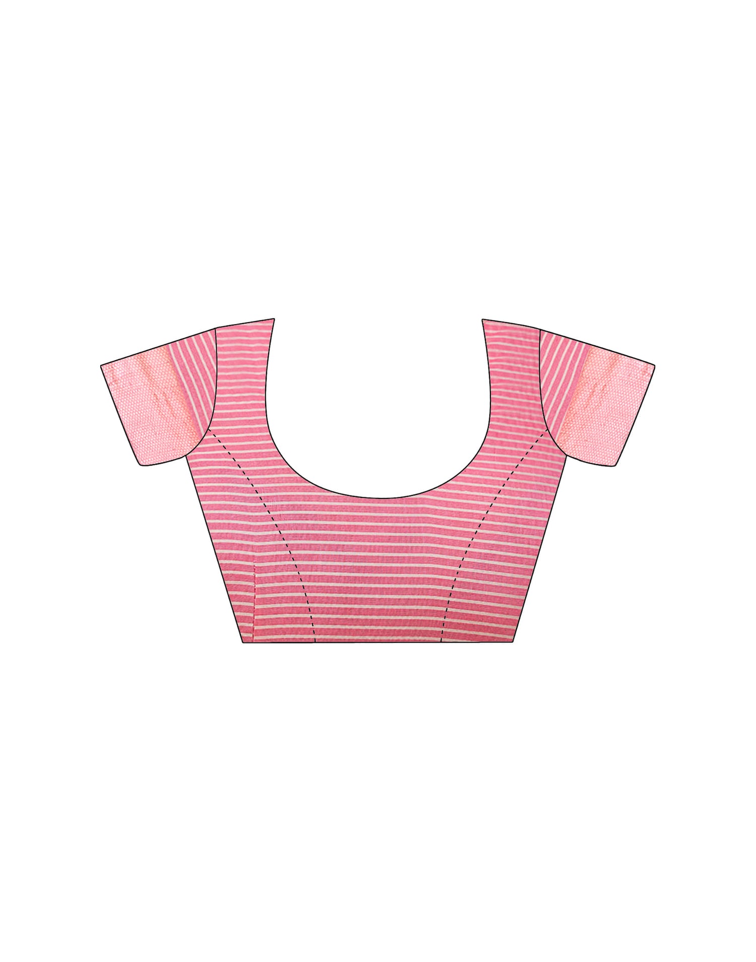 Pink Silk Blend Woven Banarasi Saree