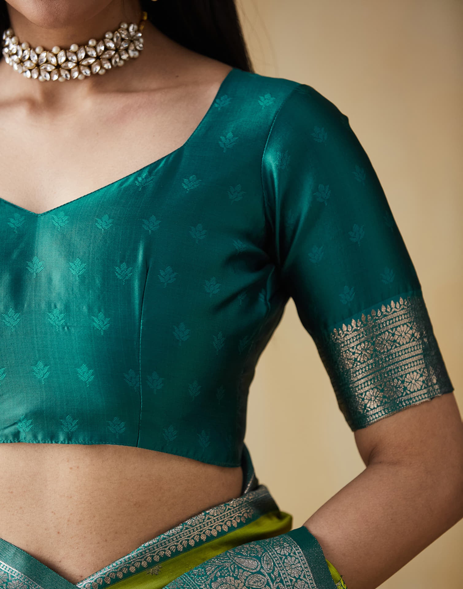 Light Green Silk Woven Saree