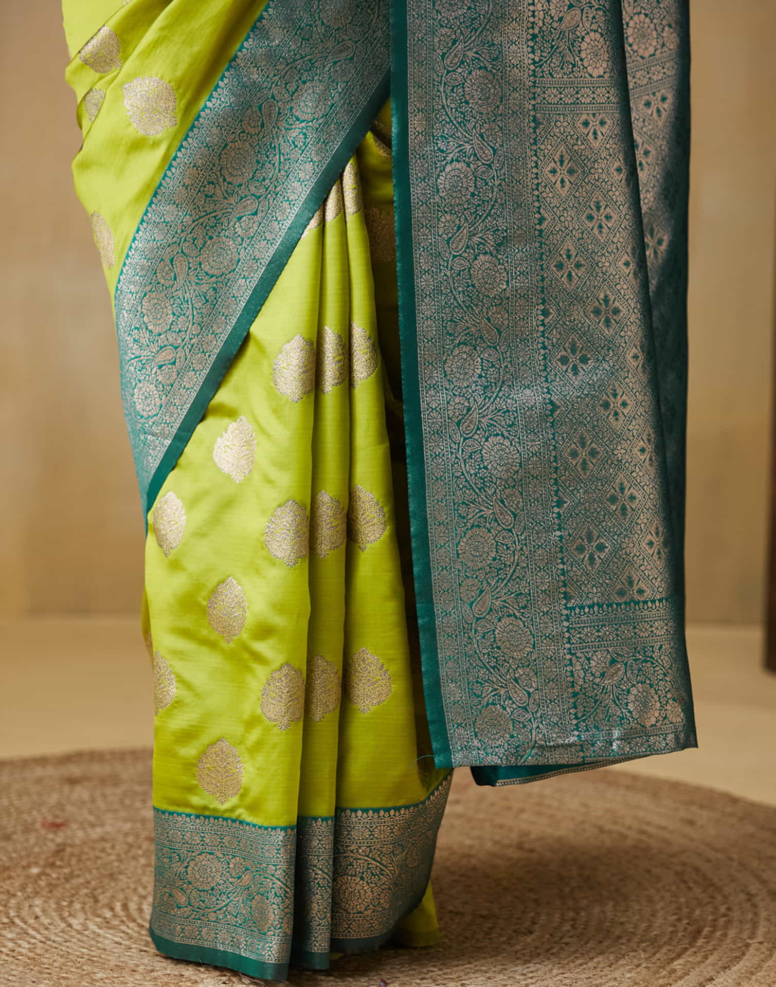Light Green Silk Woven Saree