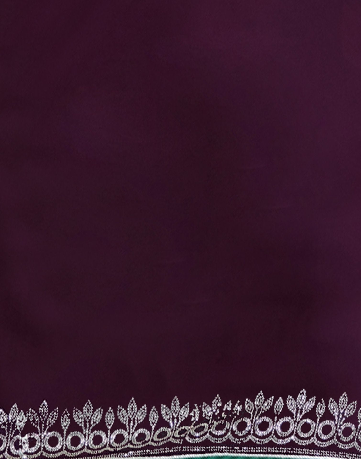 Wine Georgette Stone Work Swarovski Saree