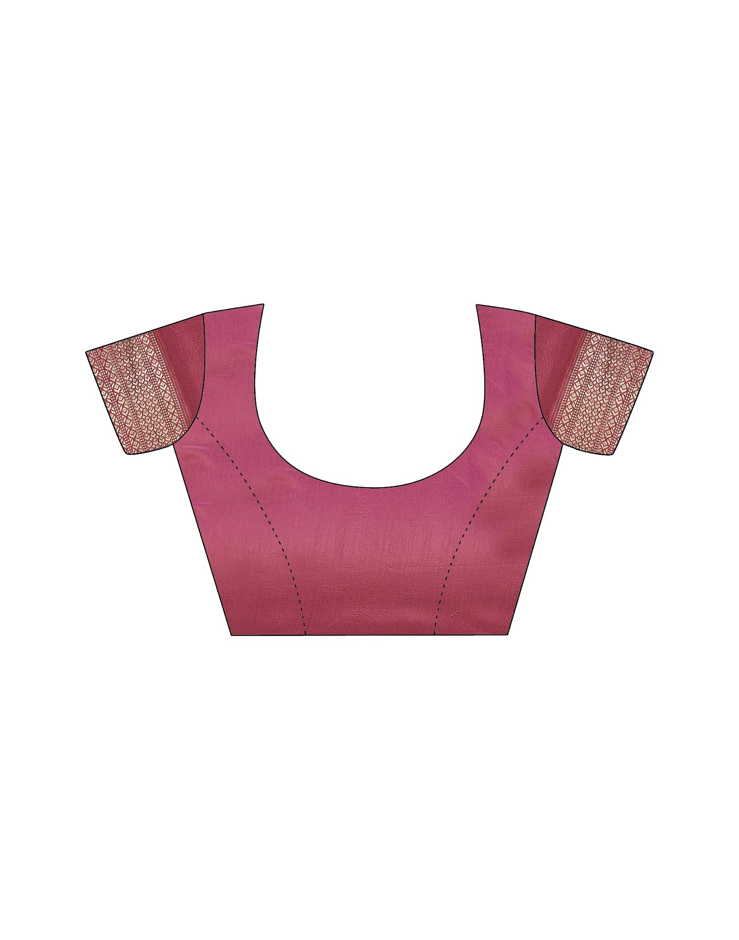 Pink Silk Woven Banarasi Saree