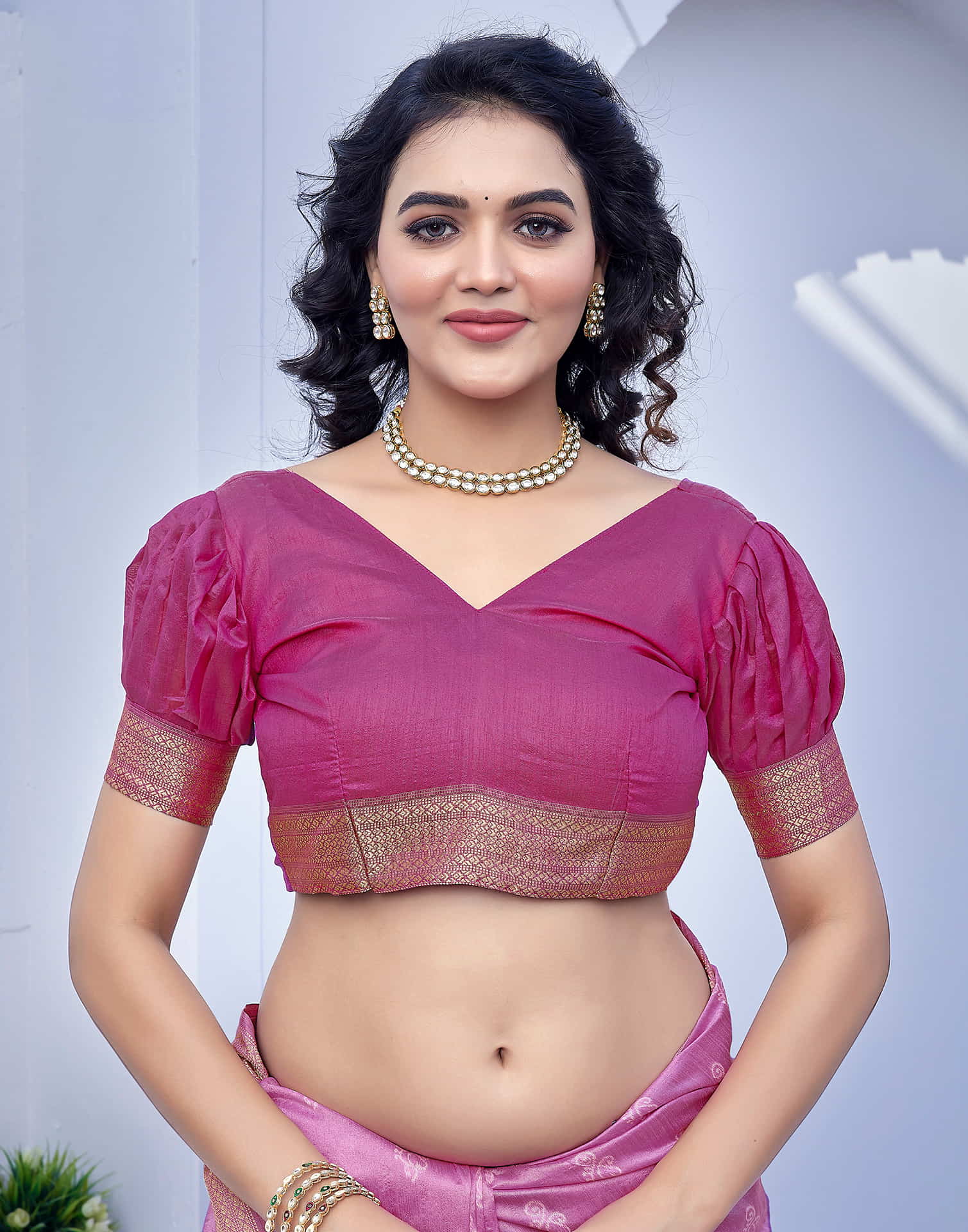 Purple Silk Woven Banarasi Saree