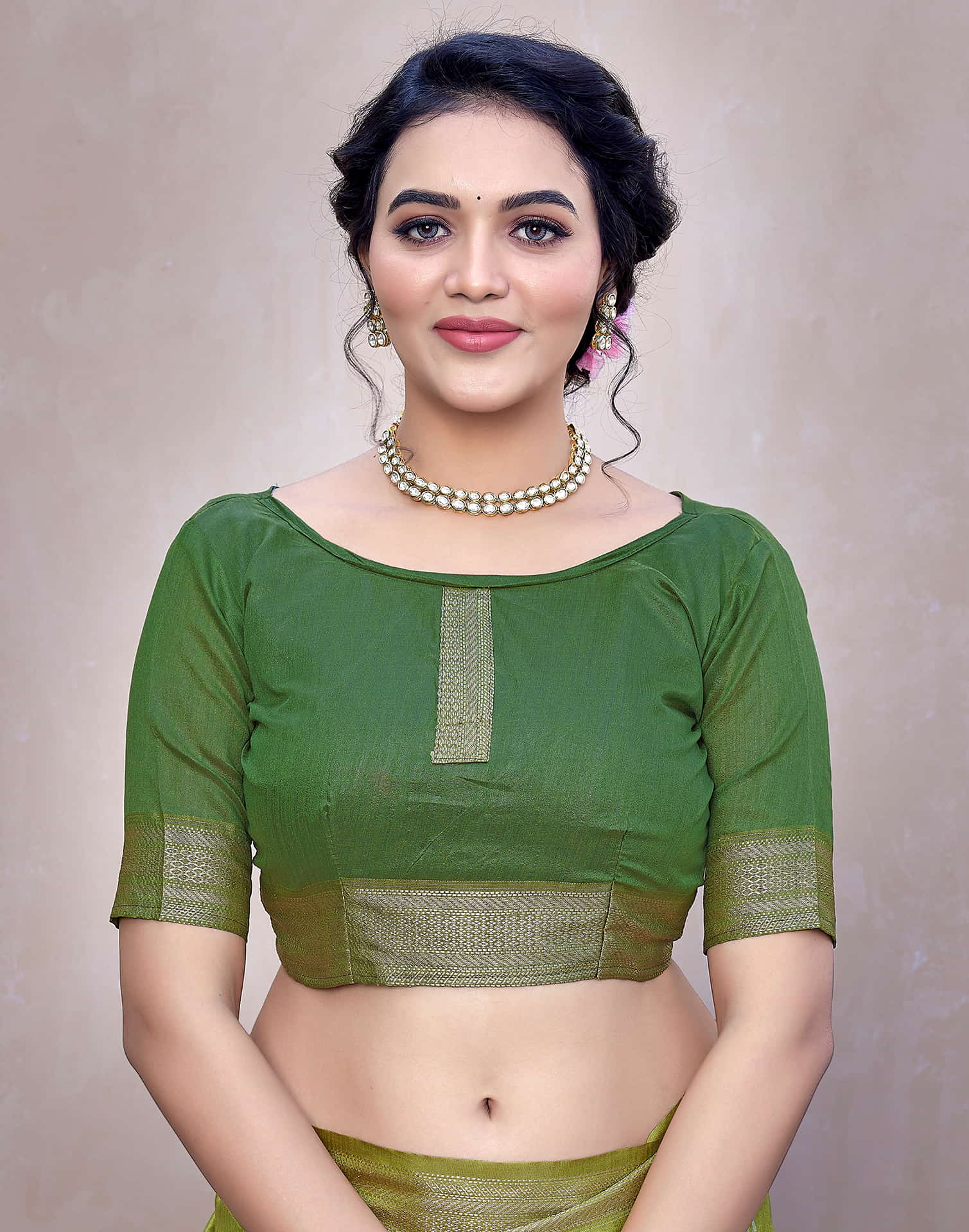 Green Silk Woven Banarasi Saree