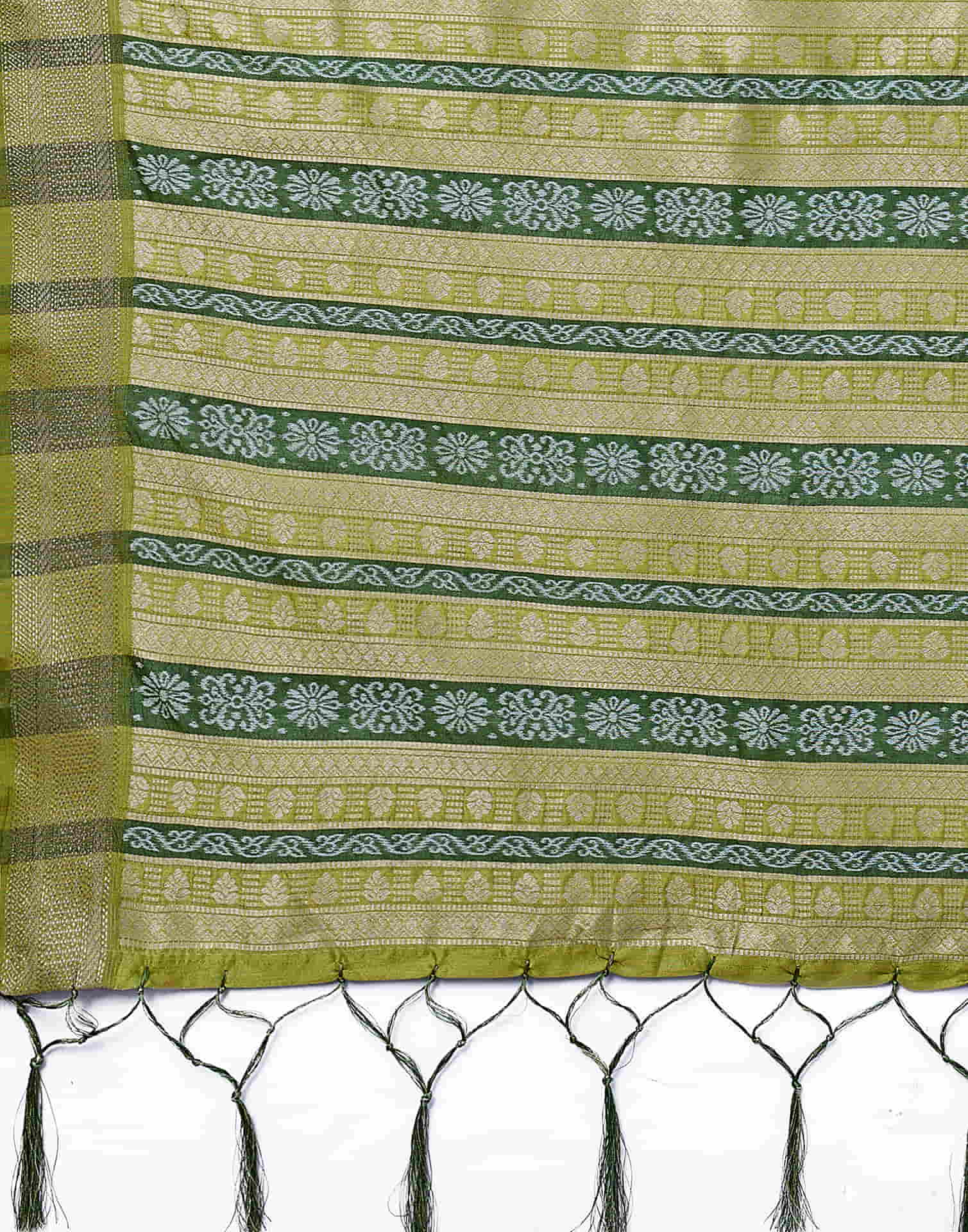 Green Silk Woven Banarasi Saree