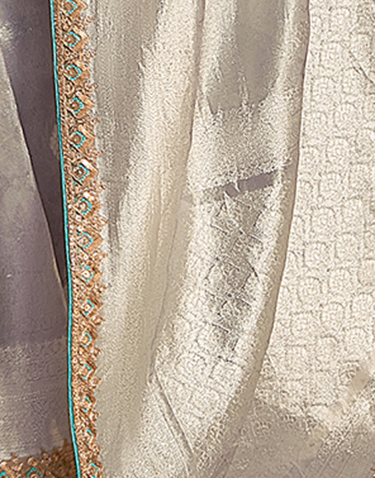 Light Dusty Blue Silk Weaving Kanjivaram Saree