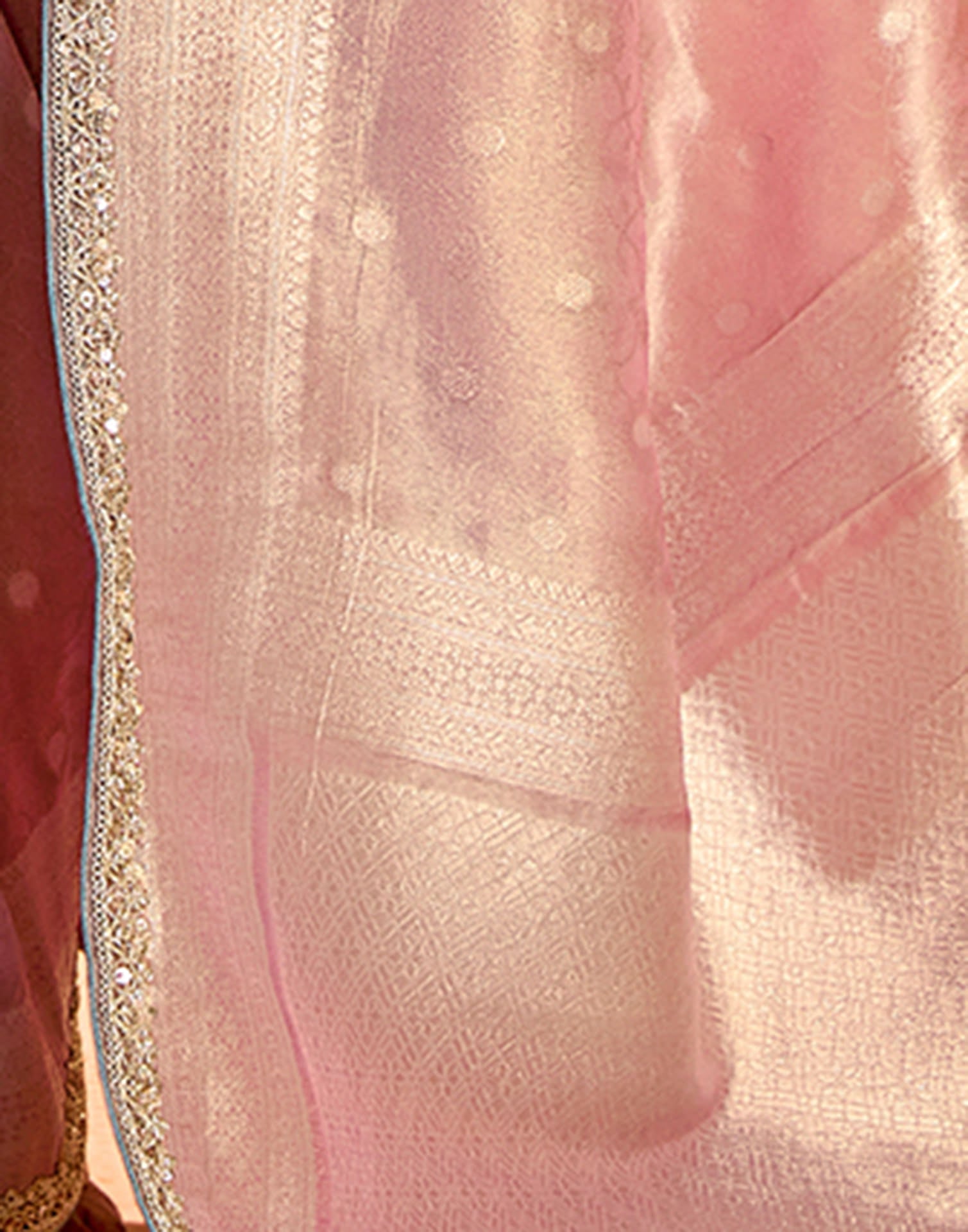 Pink Silk Weaving Kanjivaram Saree
