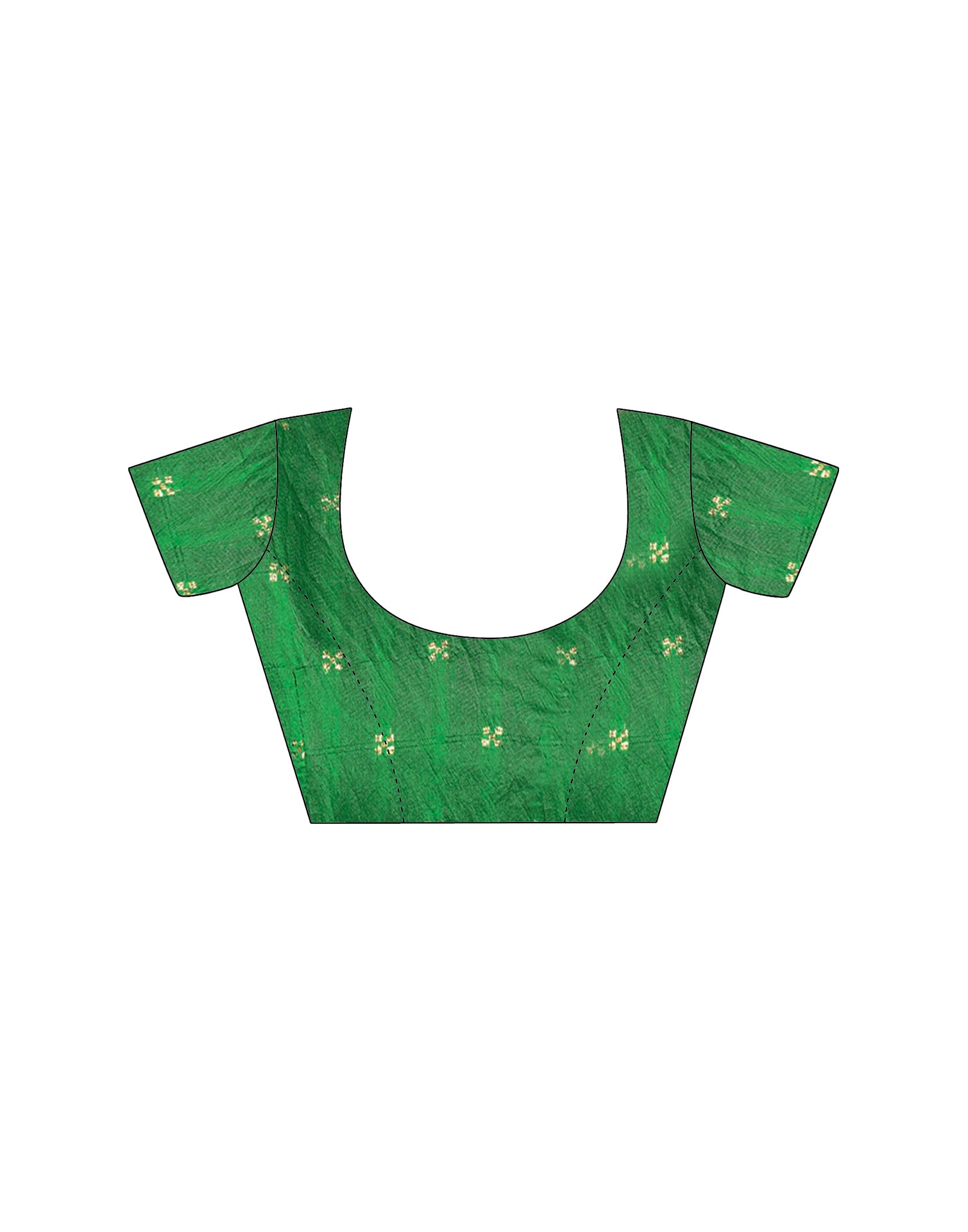 Green Georgette Printed Bandhani Saree