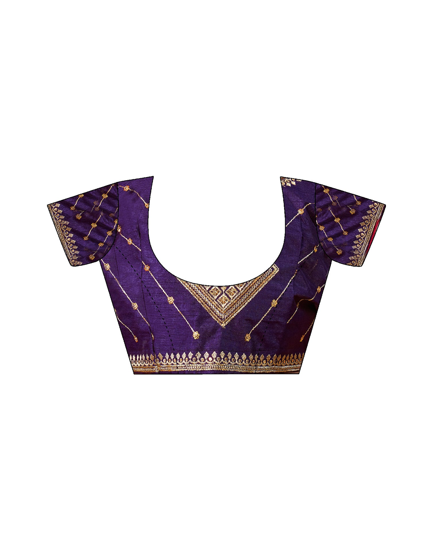 Light Purple Silk Stone Work Embellished Saree