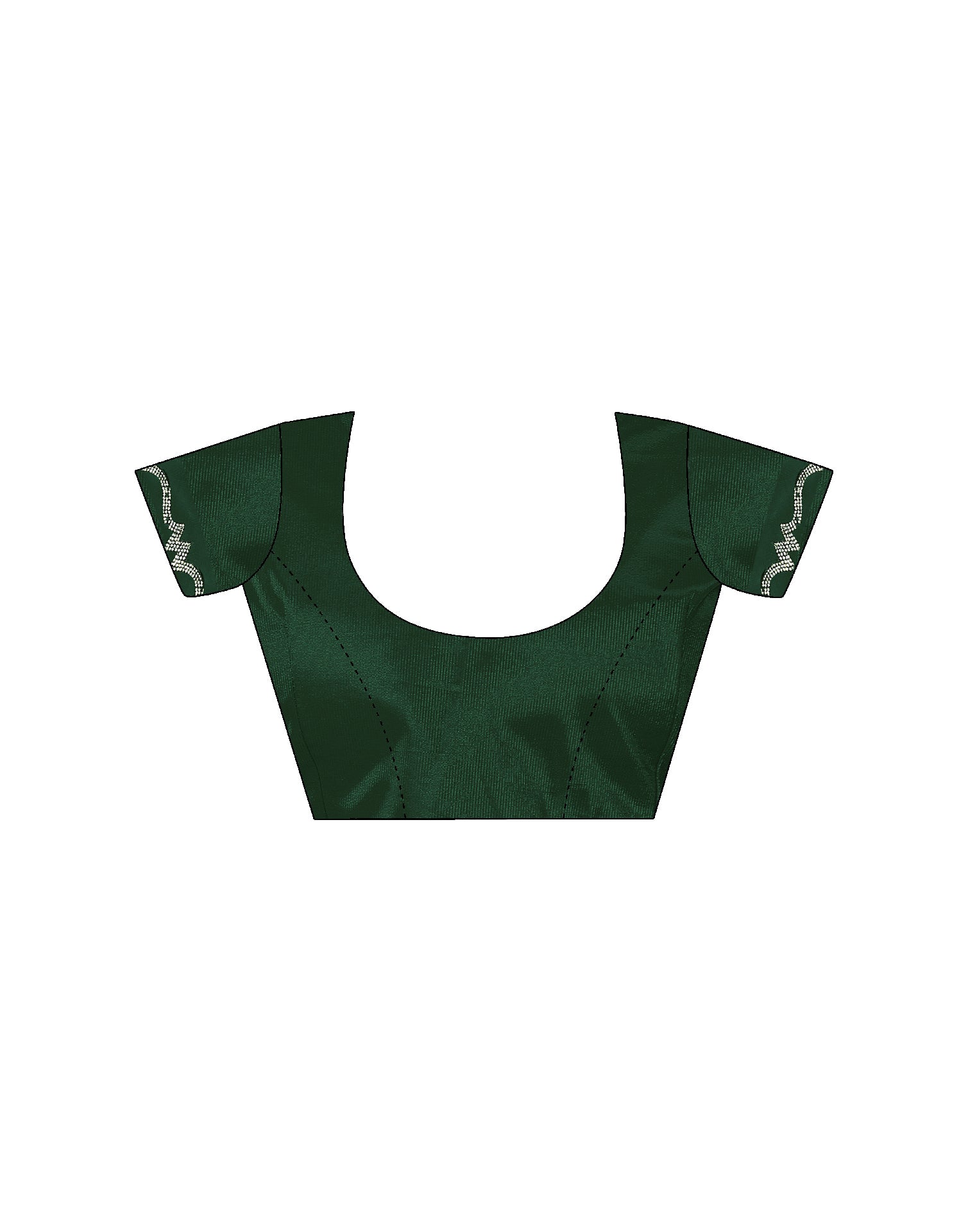 Dark Green Silk Woven Embroidery Saree