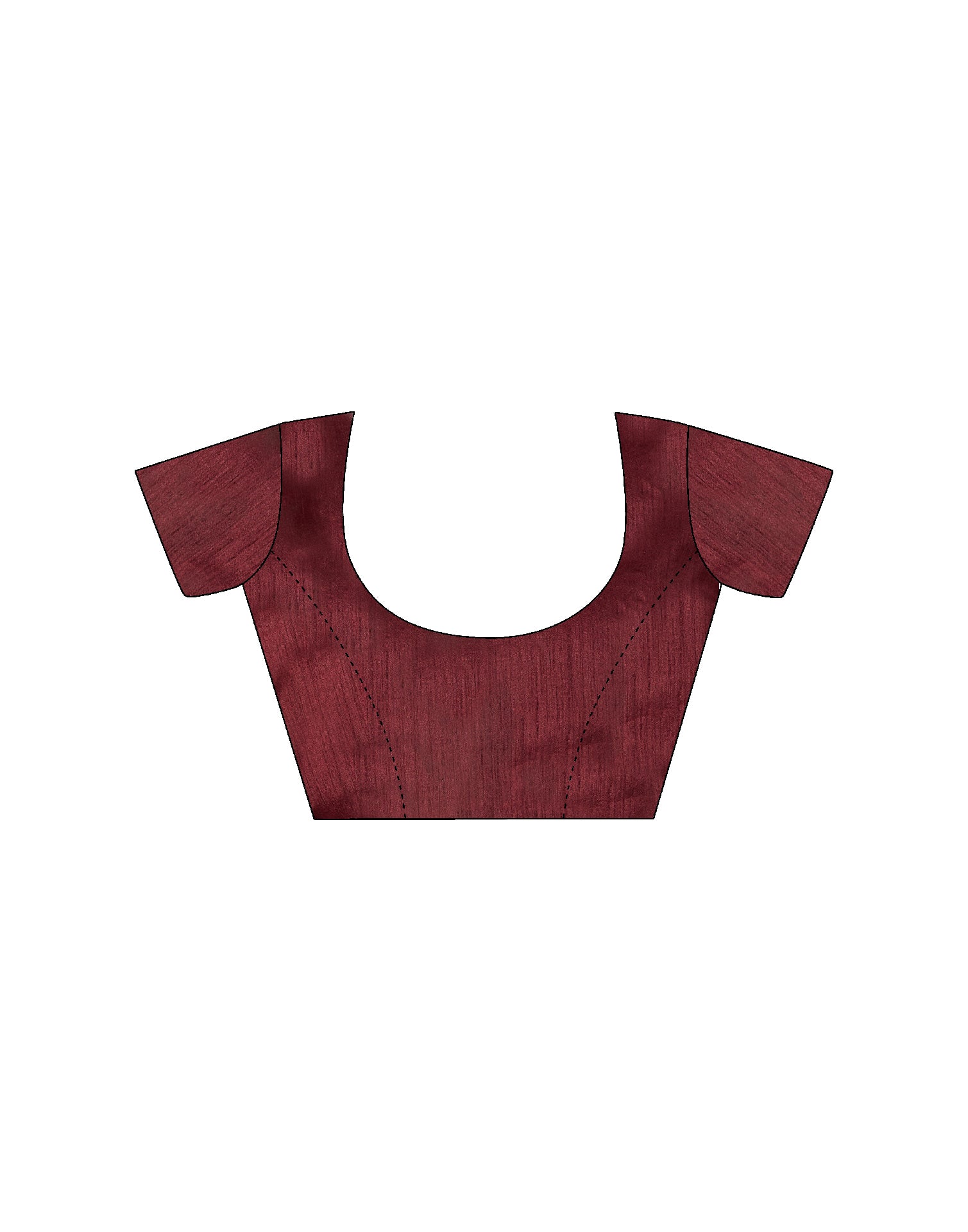 Maroon Silk Woven Embroidery Saree