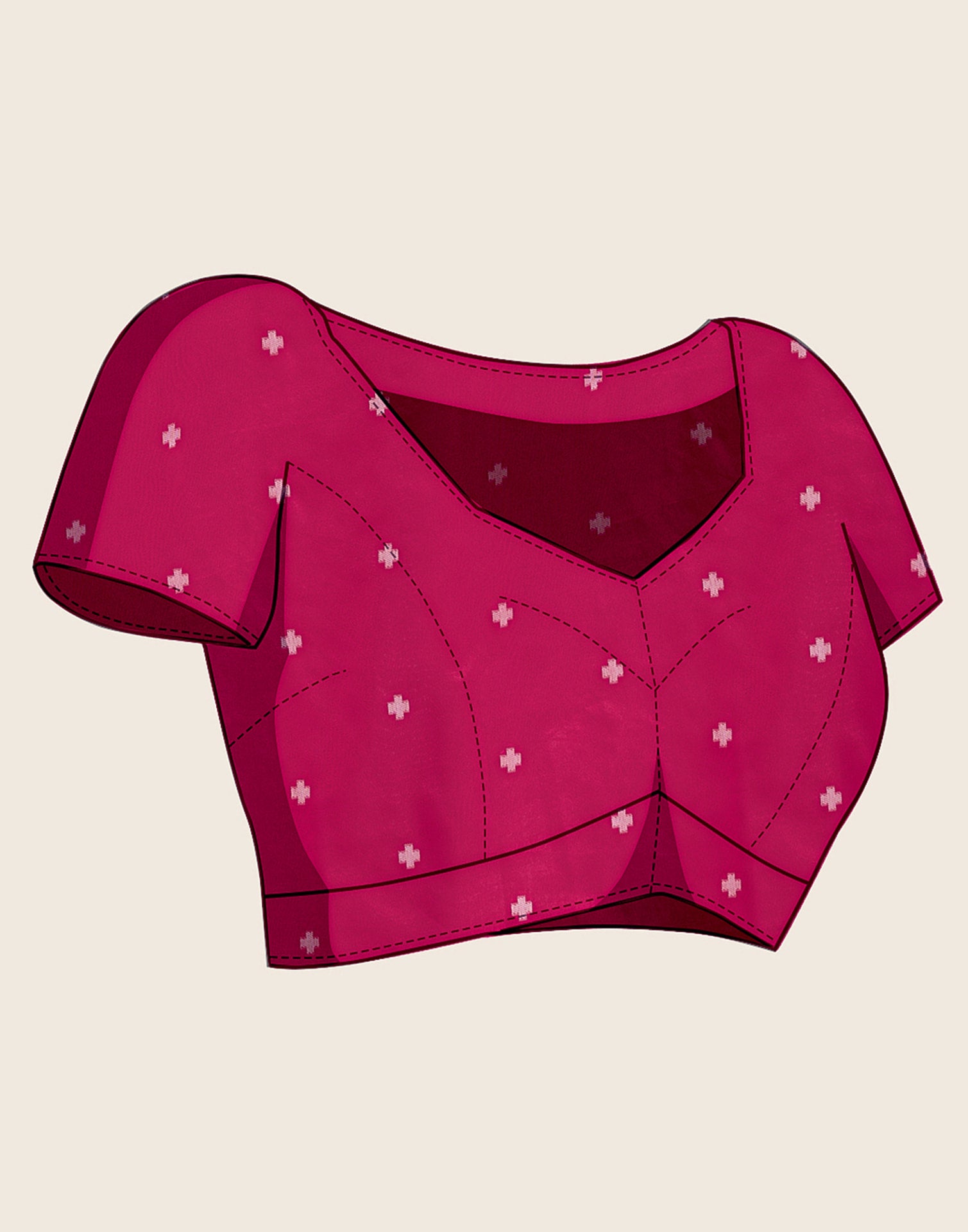 Rani Pink Silk Woven Banarasi Saree