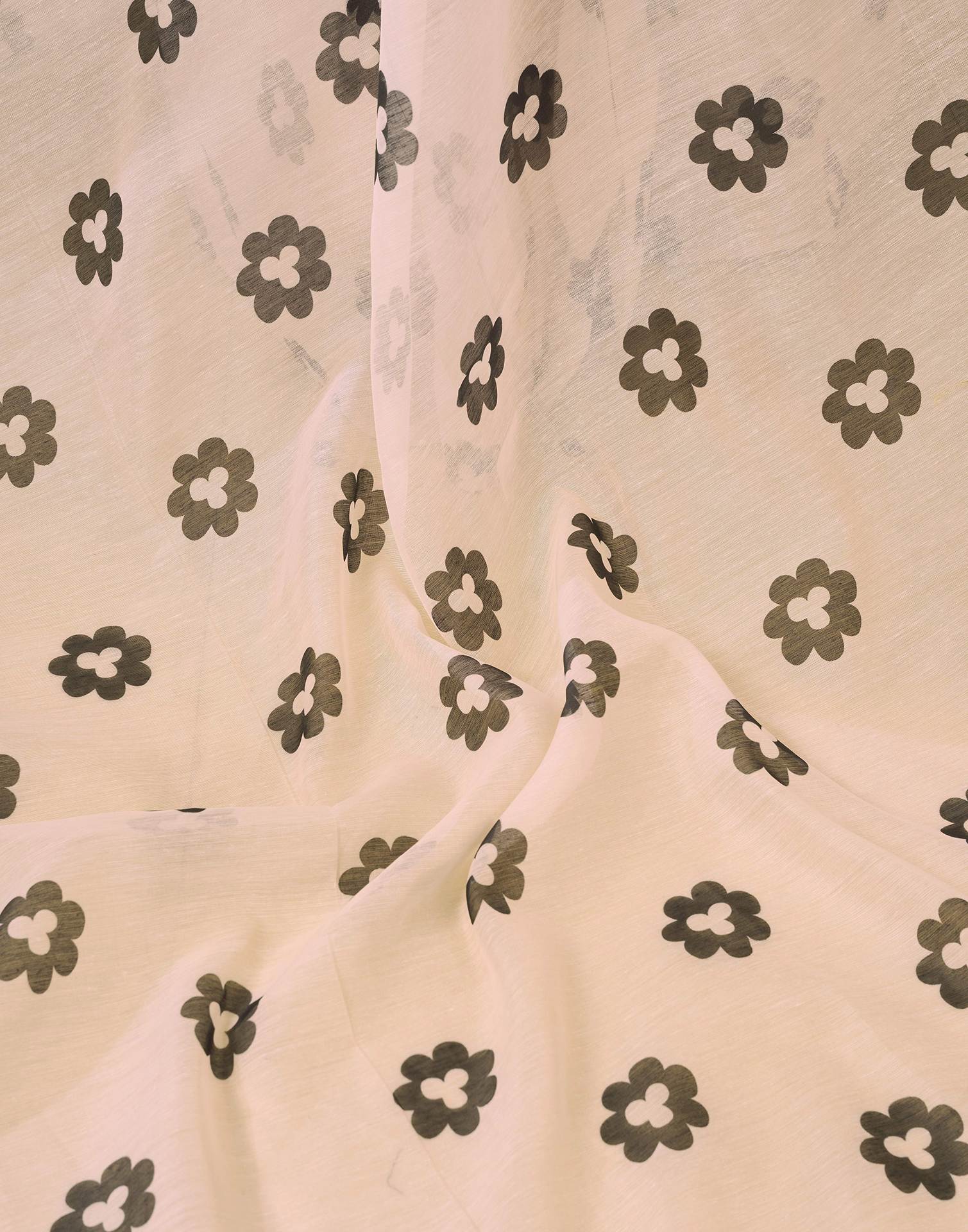 Ready to Wear Beige Chanderi Floral Printed Saree