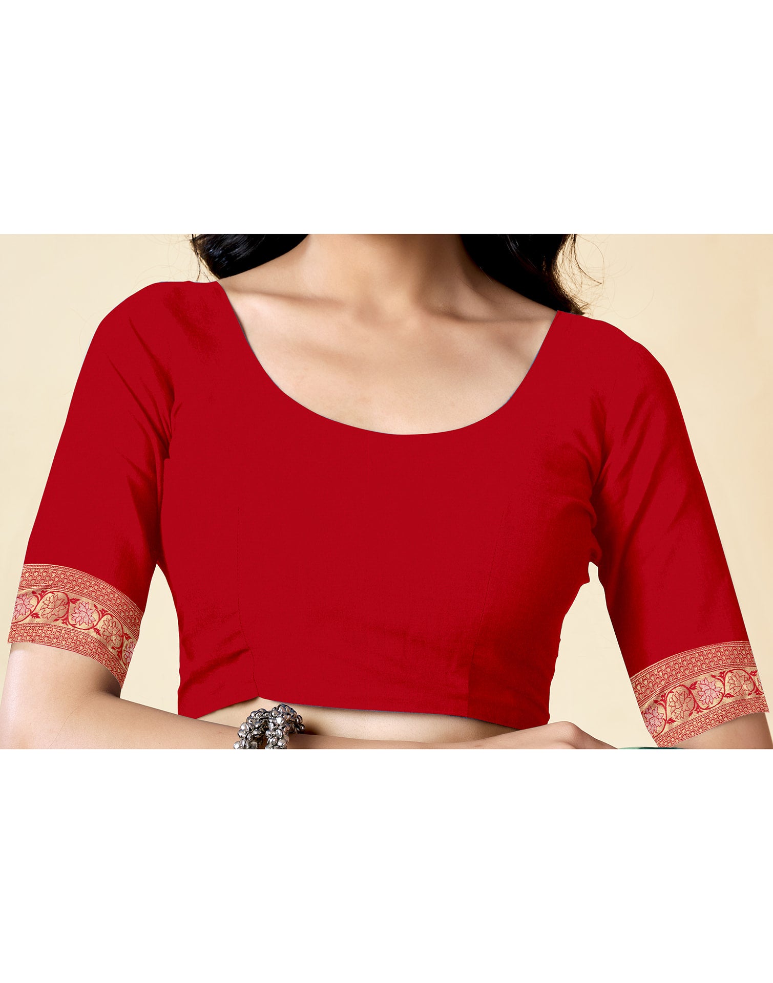 Red Silk Woven Banarasi Saree