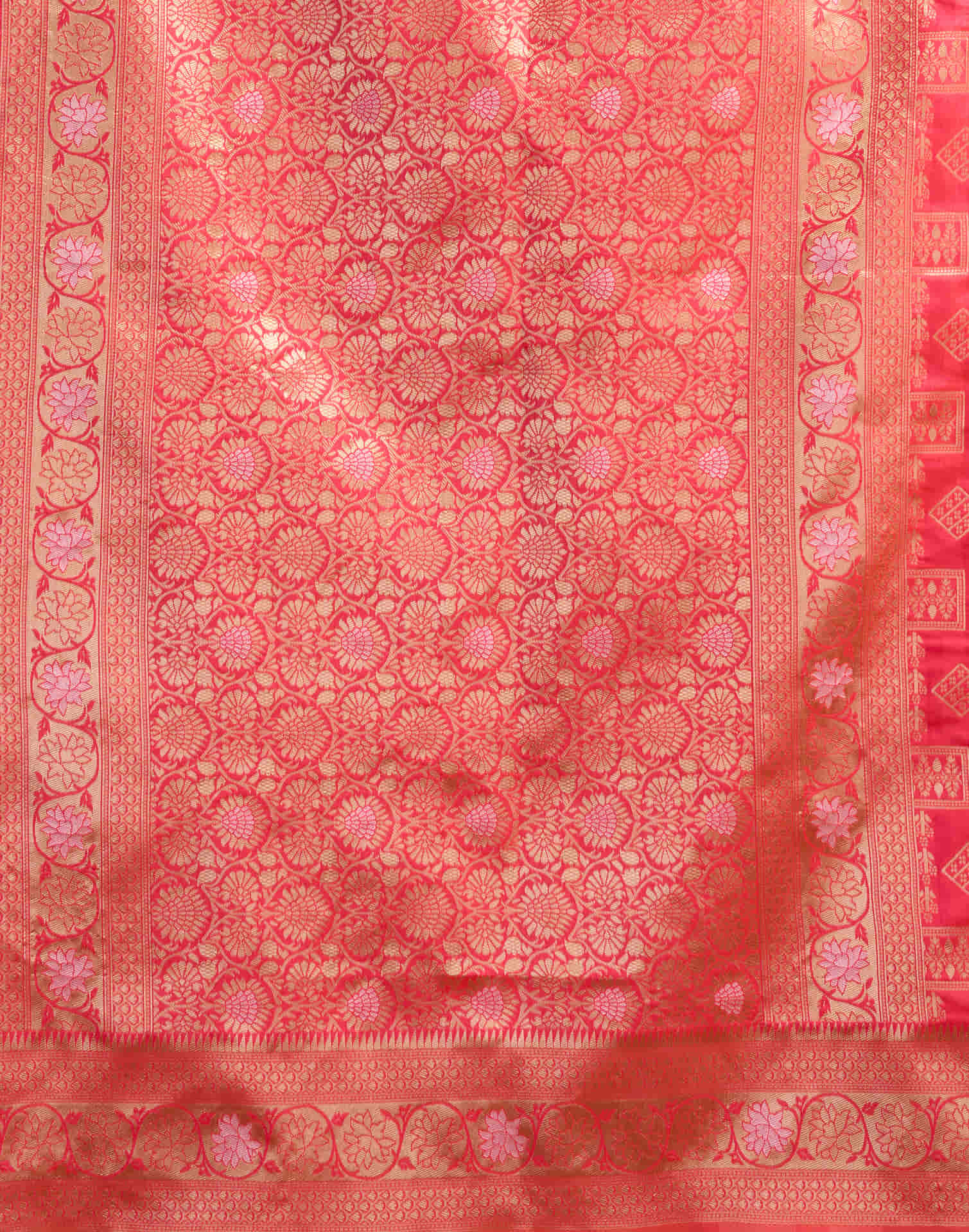 Red Silk Woven Banarasi Saree