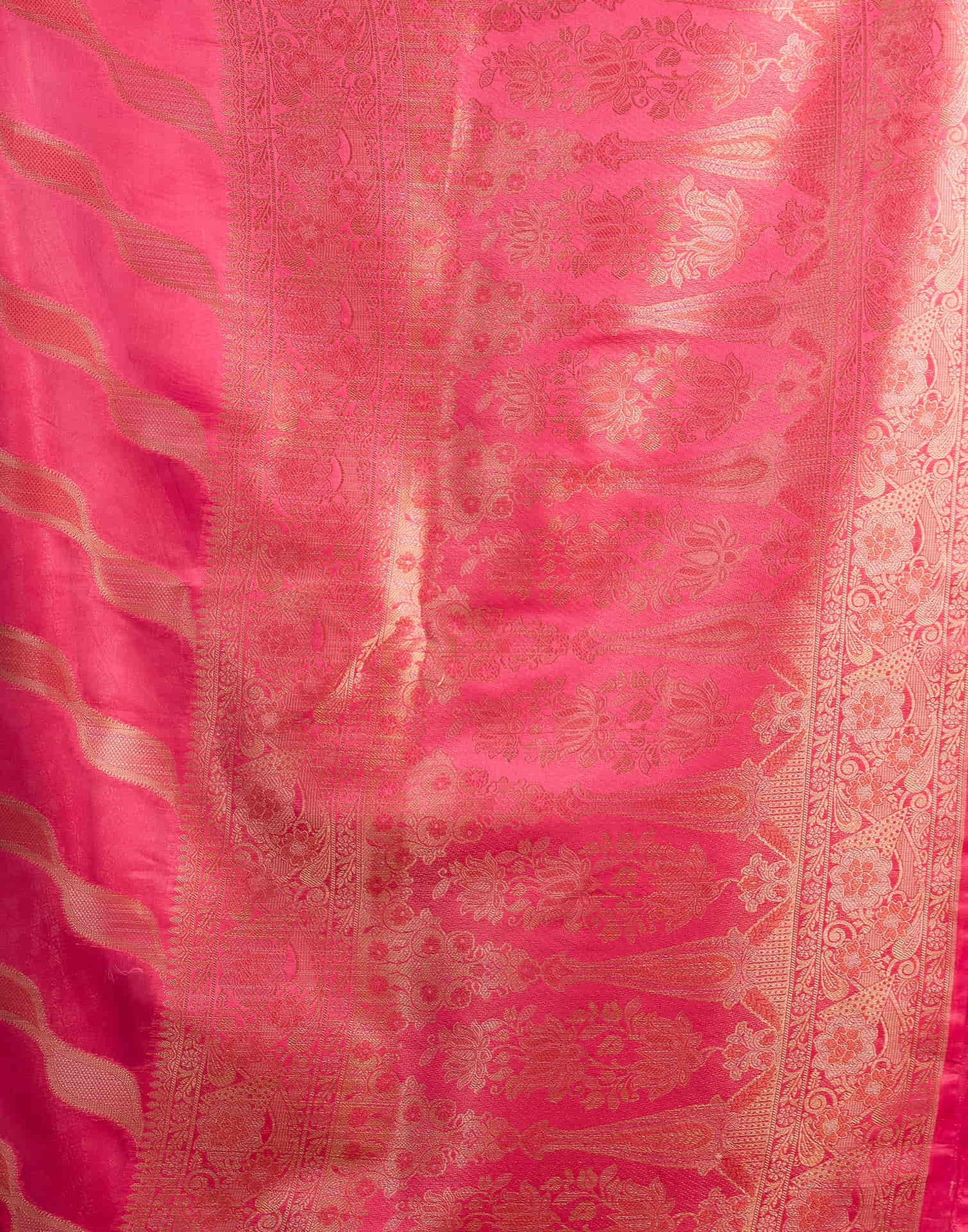 Pink Silk Woven Saree