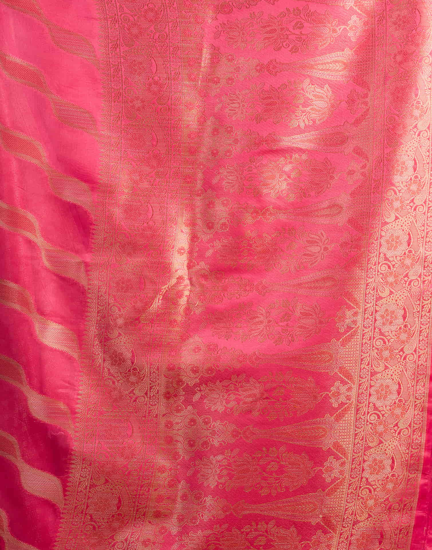 Pink Silk Woven Saree