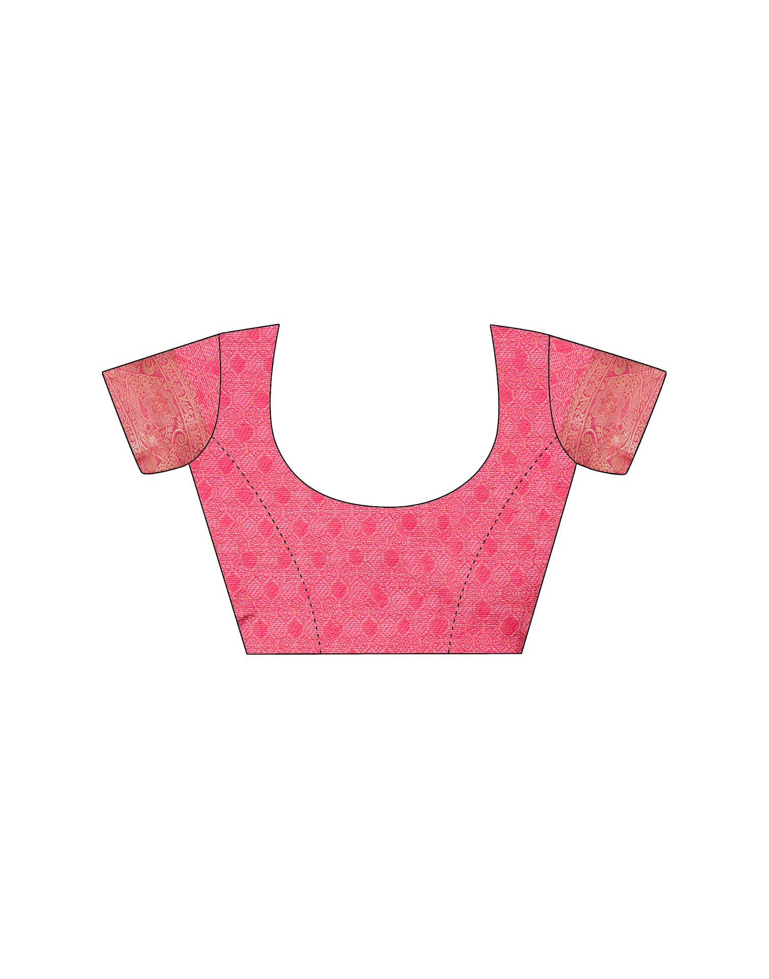 Pink Silk Woven Saree