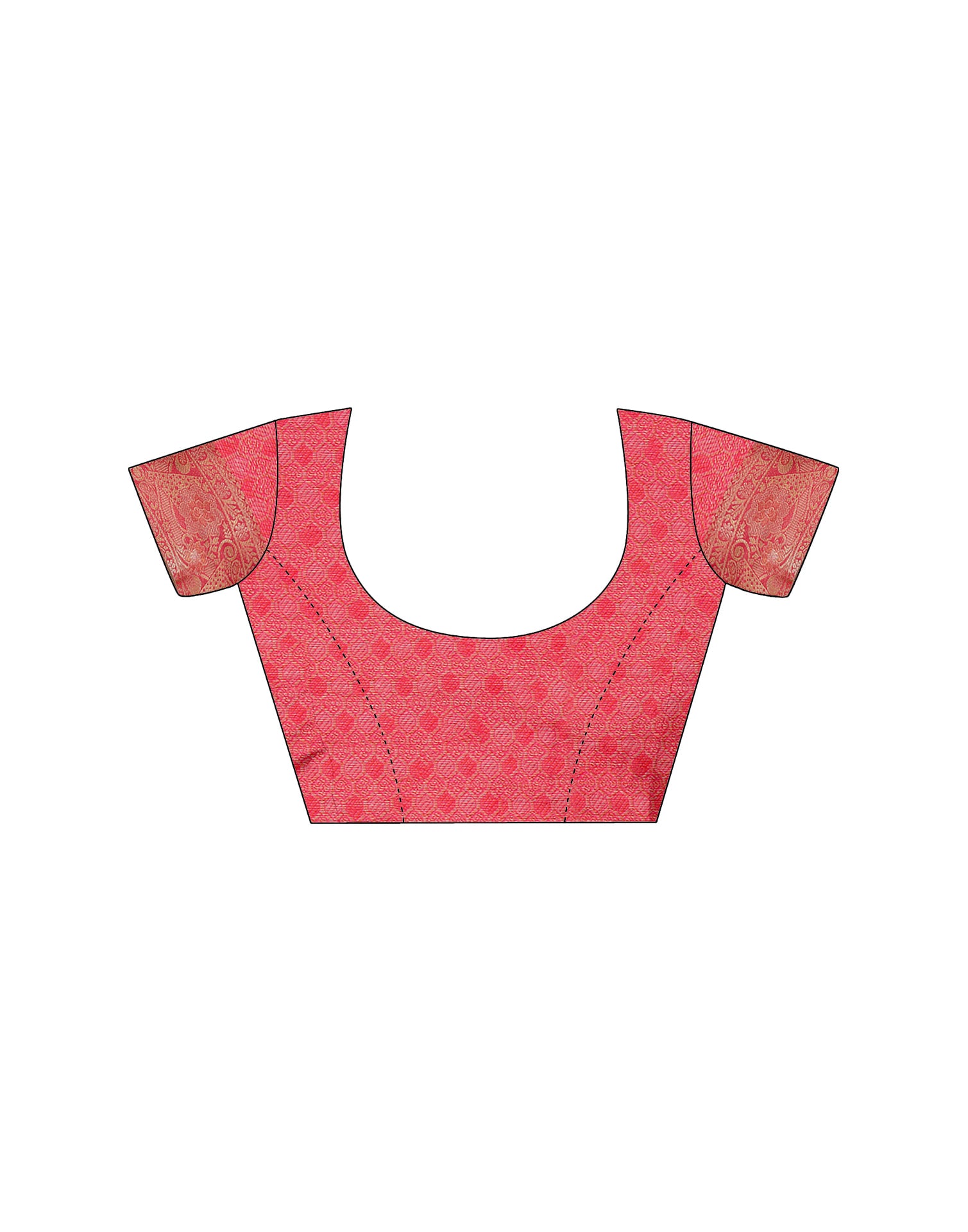 Ruby Red Silk Woven Saree