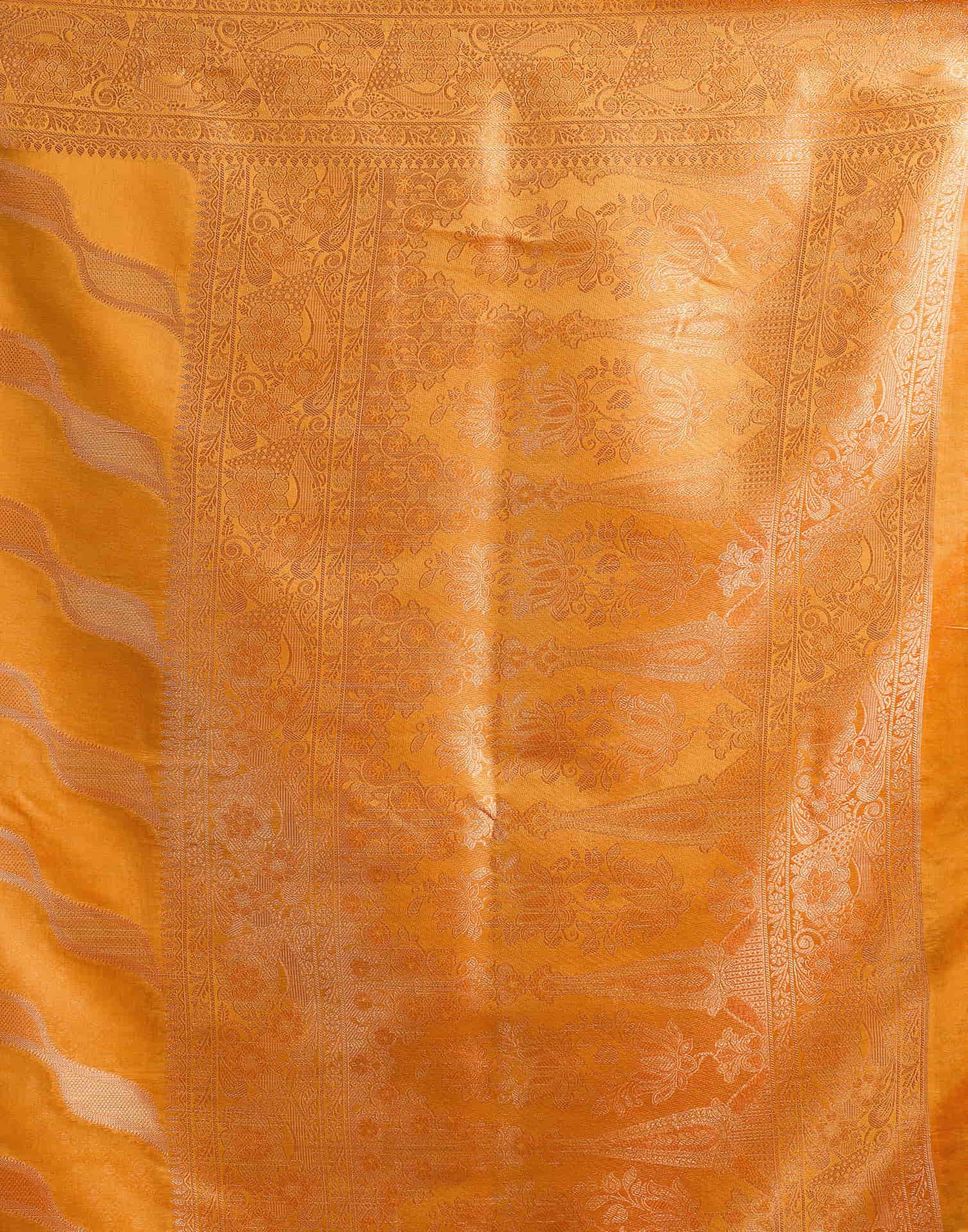 Turmeric Yellow Silk Woven Saree