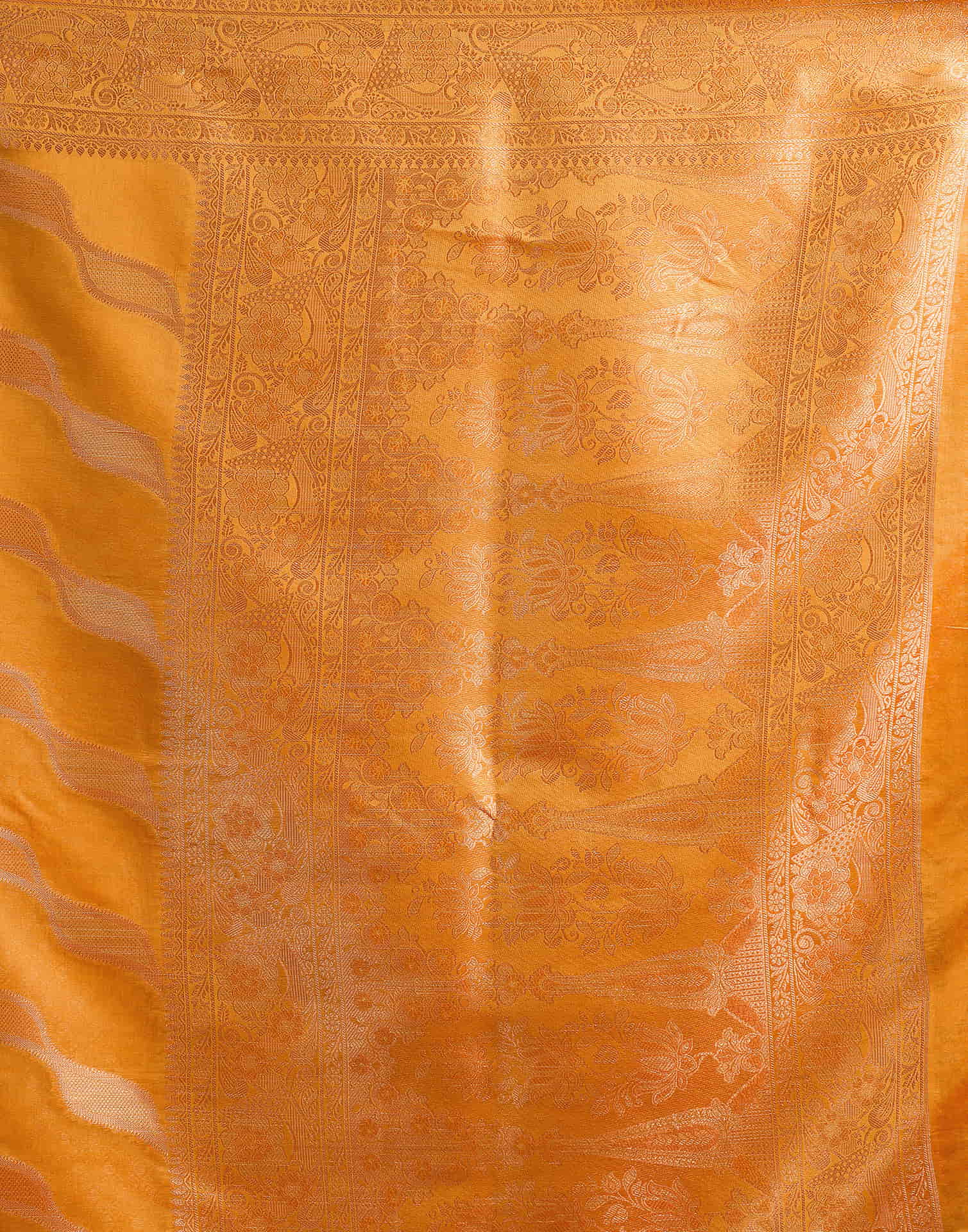 Turmeric Yellow Silk Woven Saree