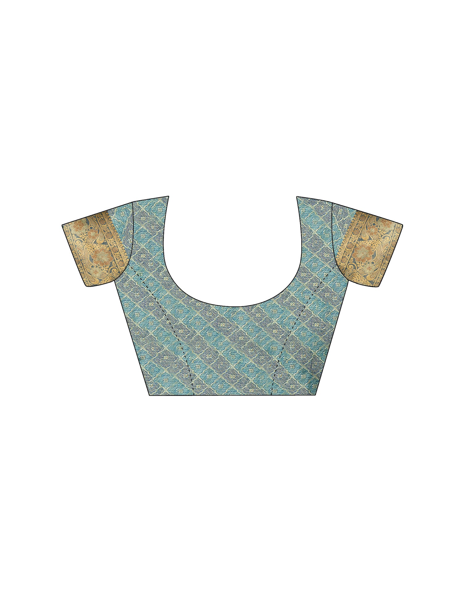 Blue Silk Woven Saree