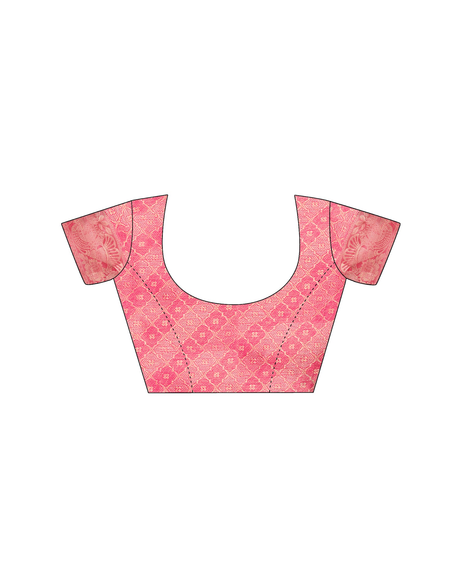 Pink Silk Woven Saree