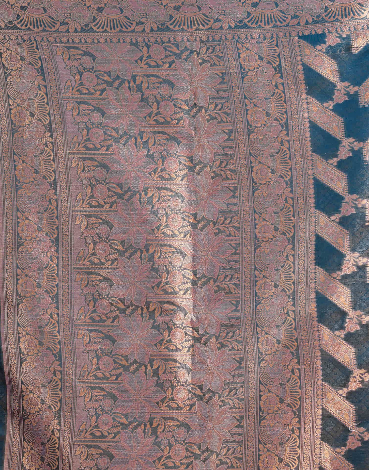 Blue Silk Woven Saree