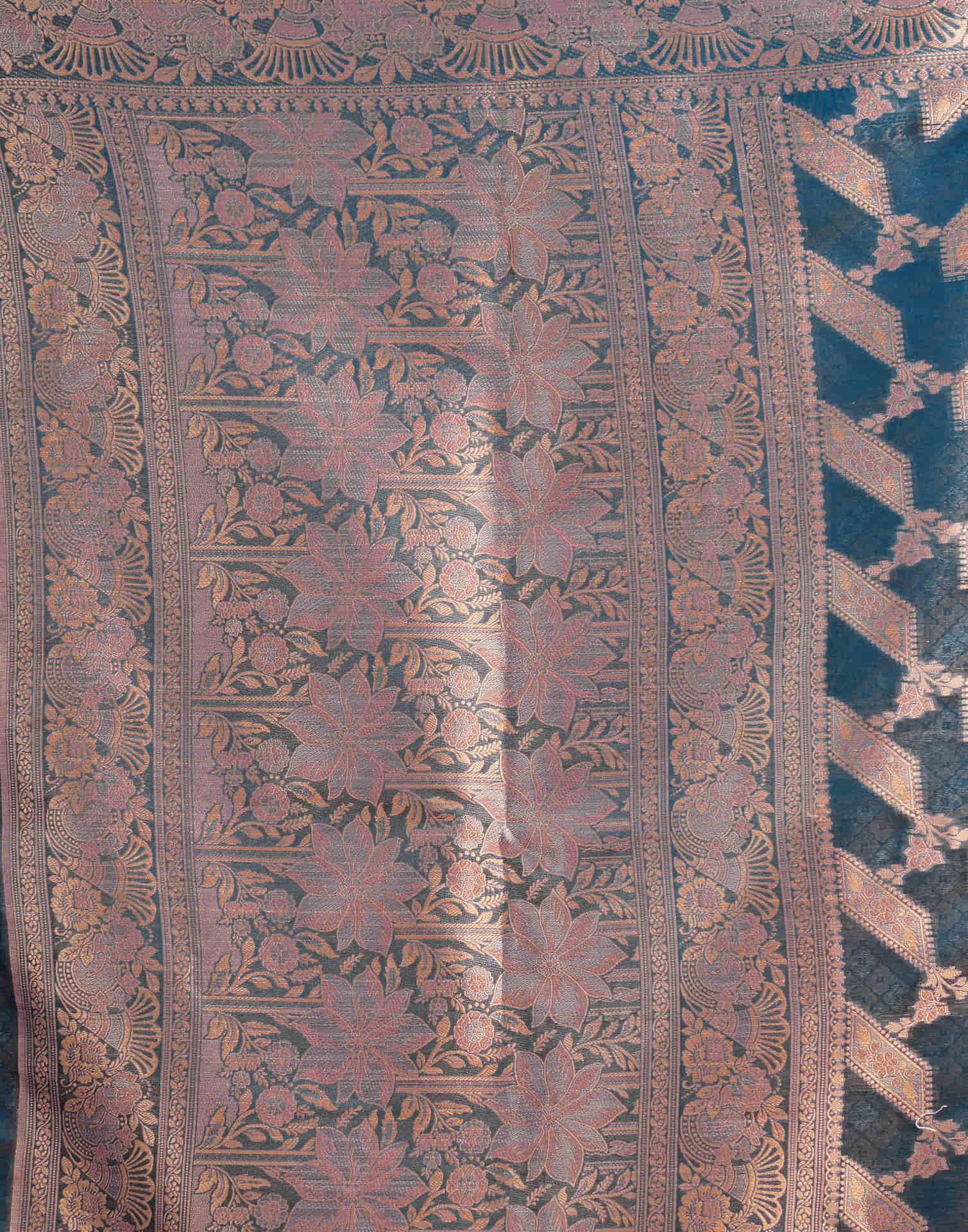 Blue Silk Woven Saree