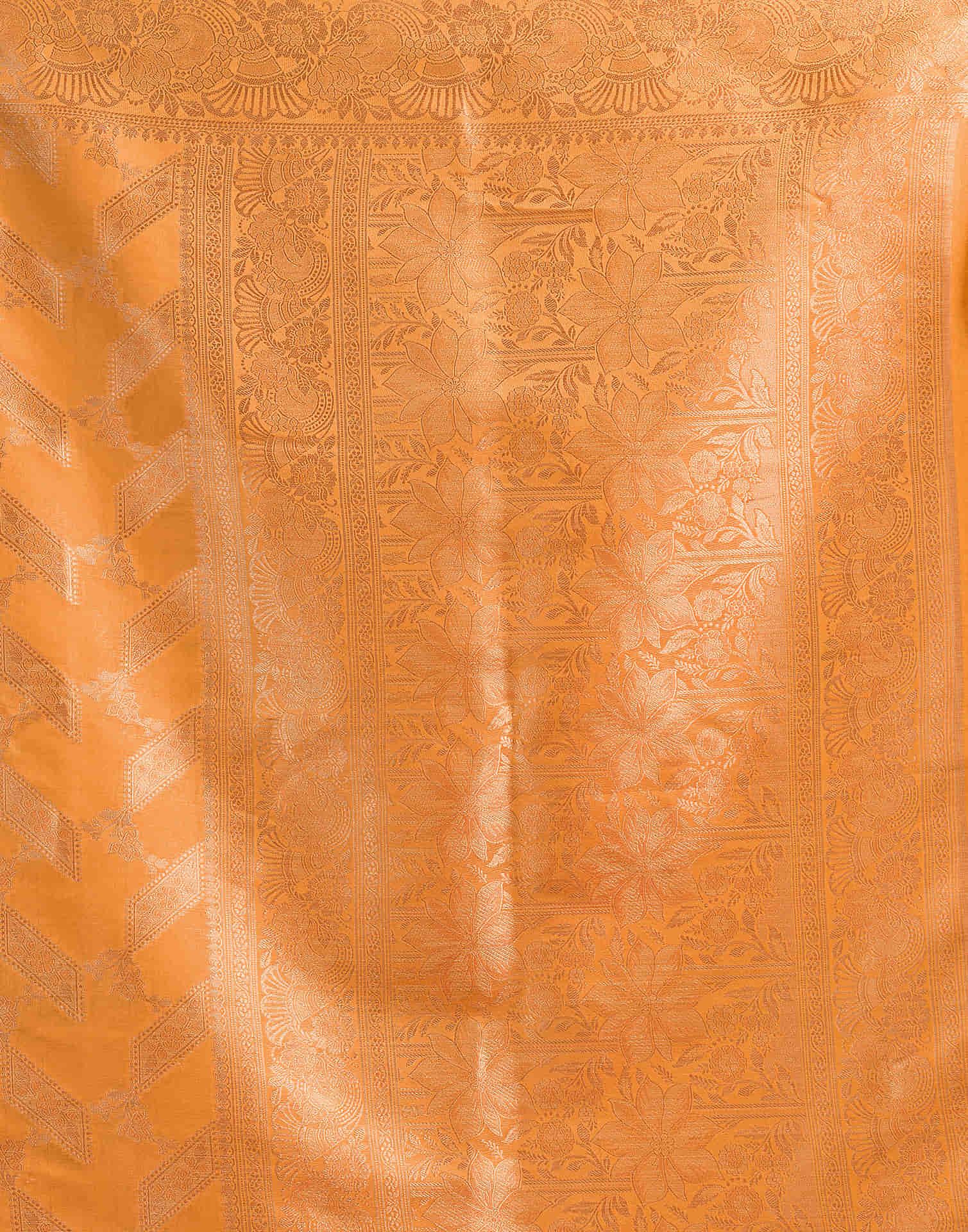 Turmeric Yellow Silk Woven Saree
