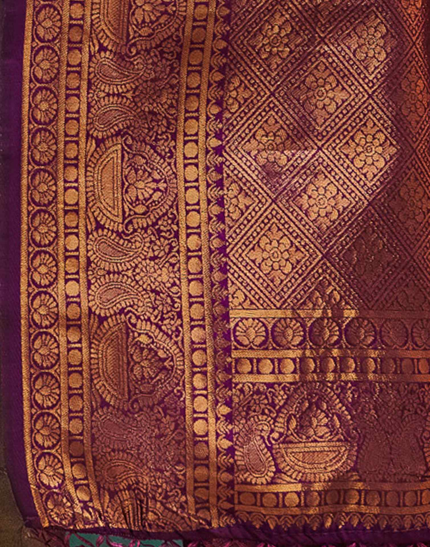 Grey Silk Woven Banarasi Saree