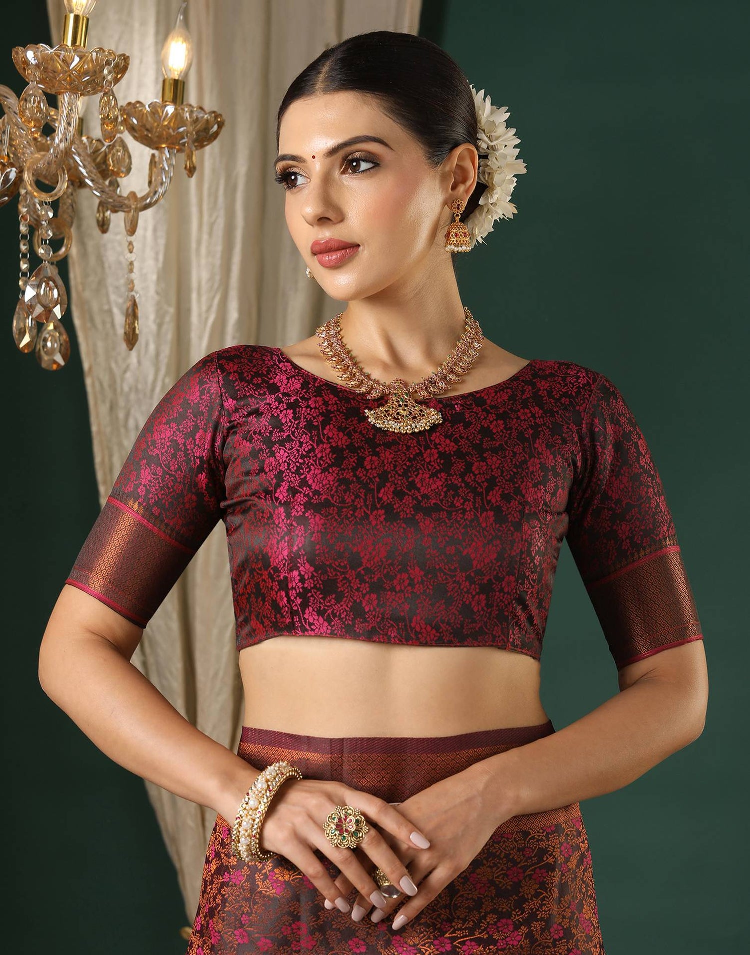 Black Silk Woven Saree