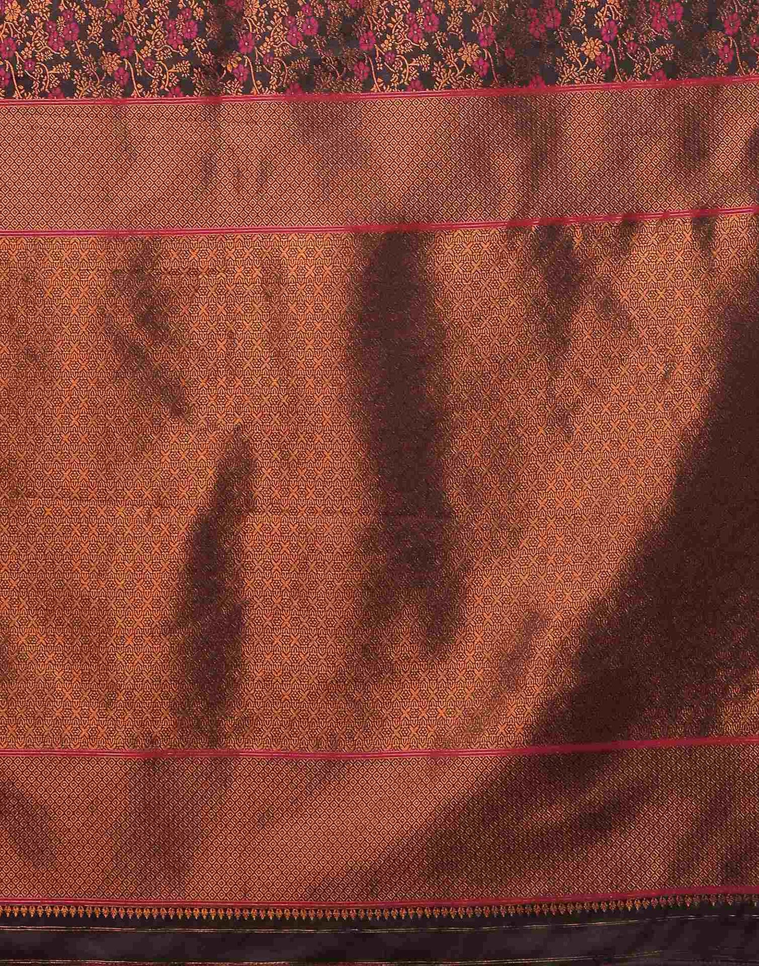 Black Silk Woven Saree