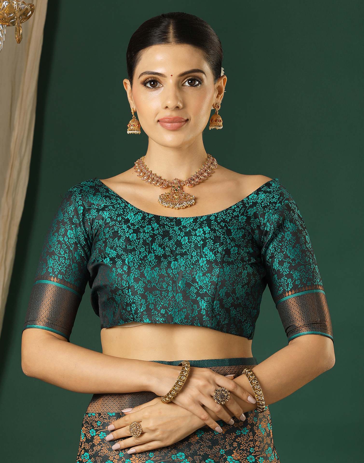 Black Silk Woven Saree