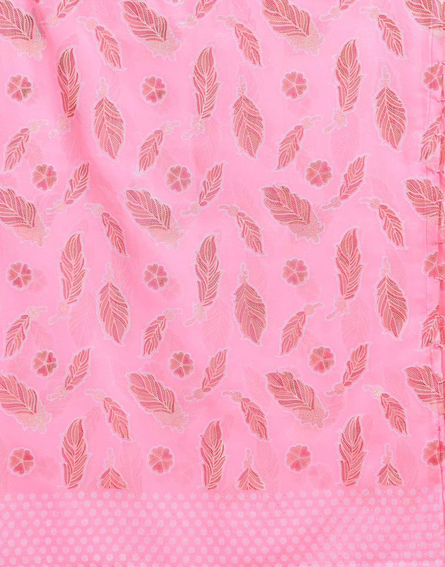 Pink Georgette Printed Saree