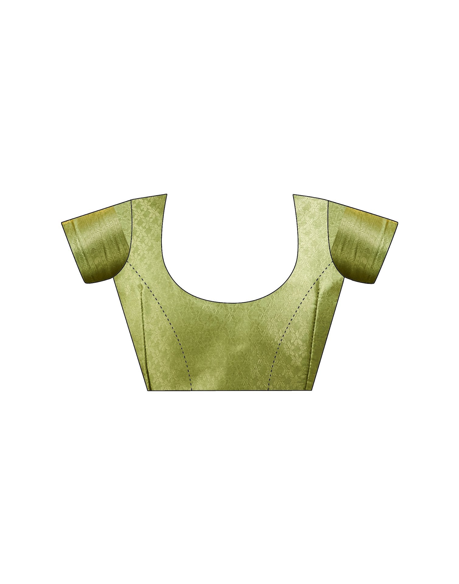 Tea Green Silk Printed Woven Saree