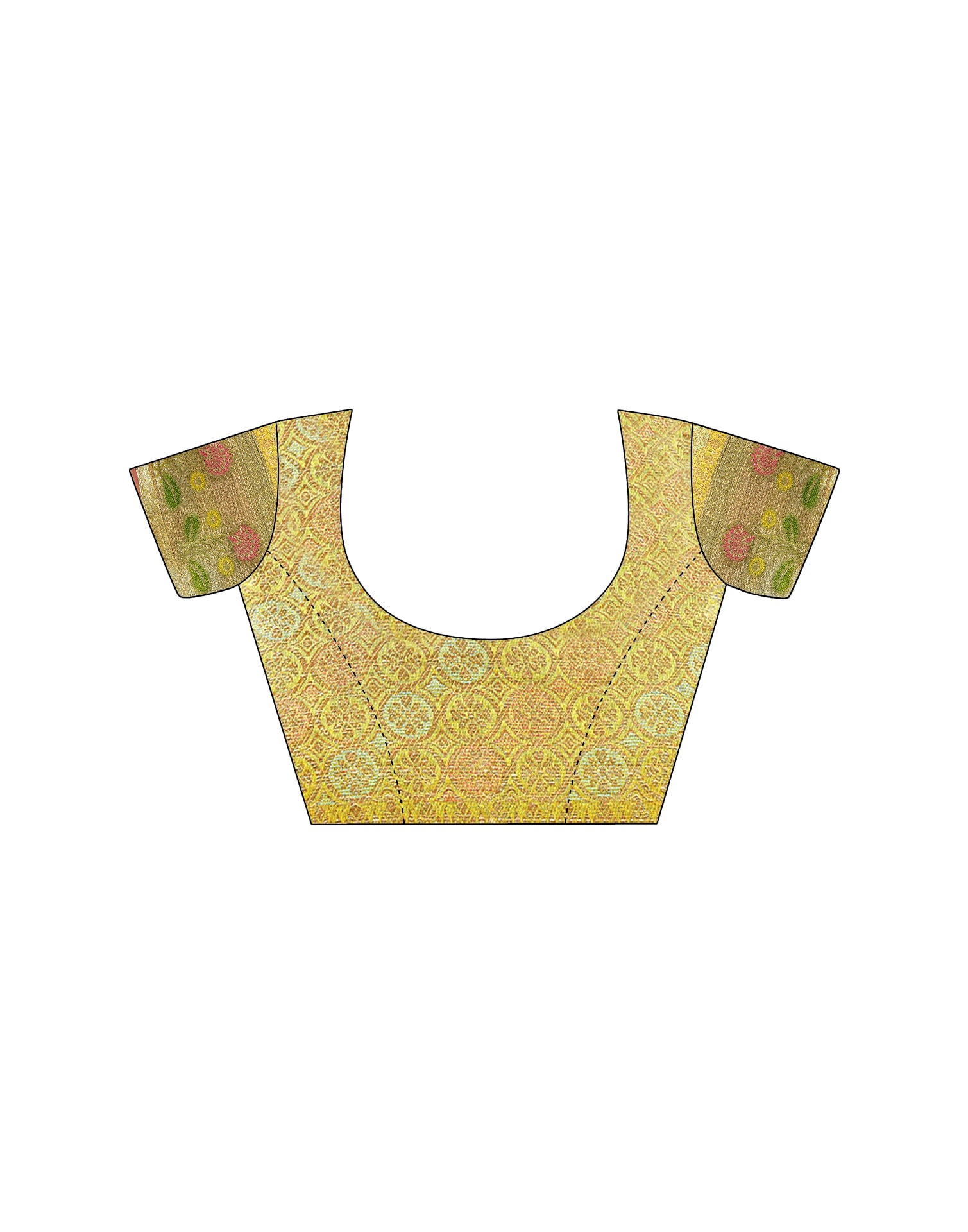 Yellow Silk Woven Banarasi Saree