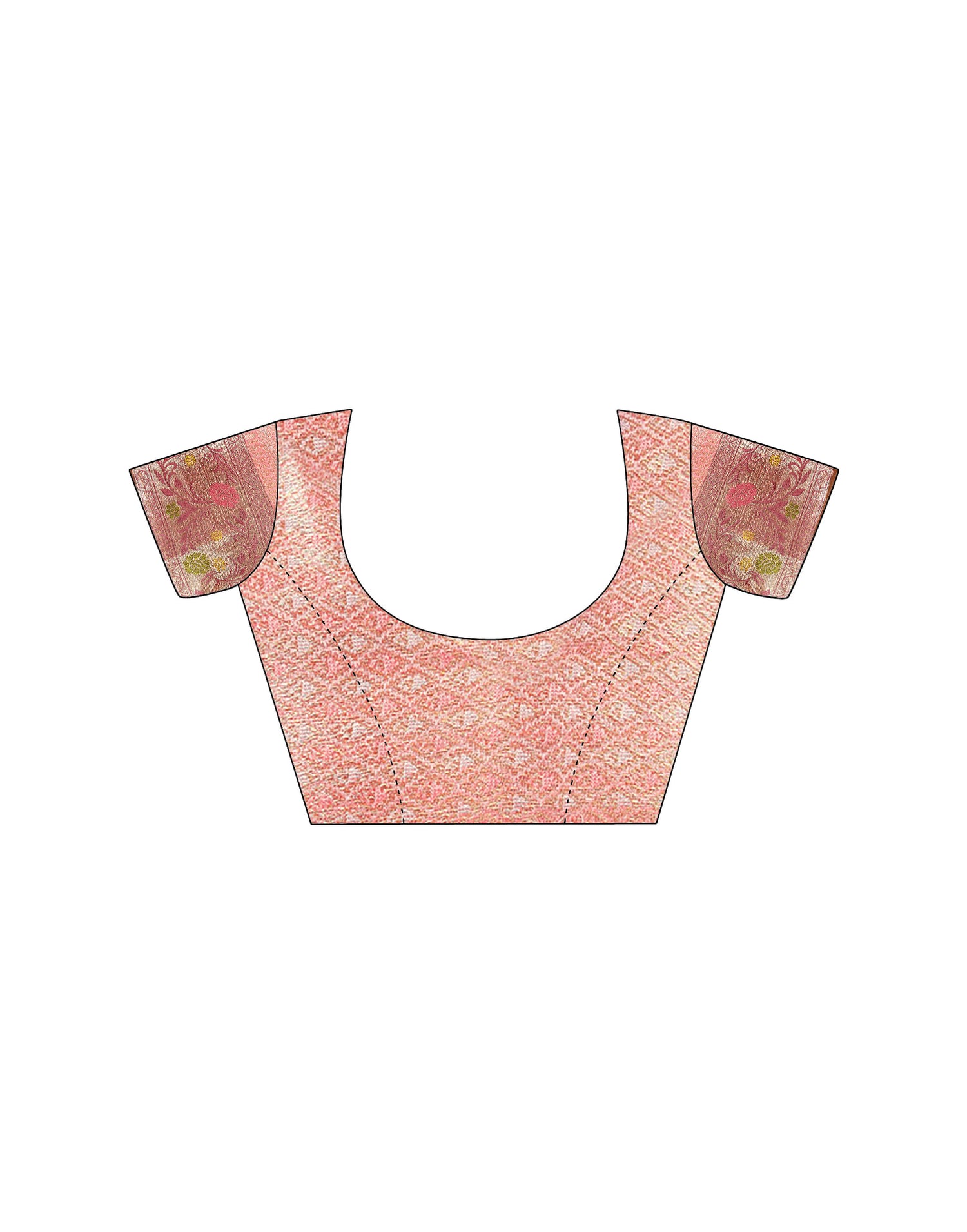 Pink Silk Woven Banarasi Saree