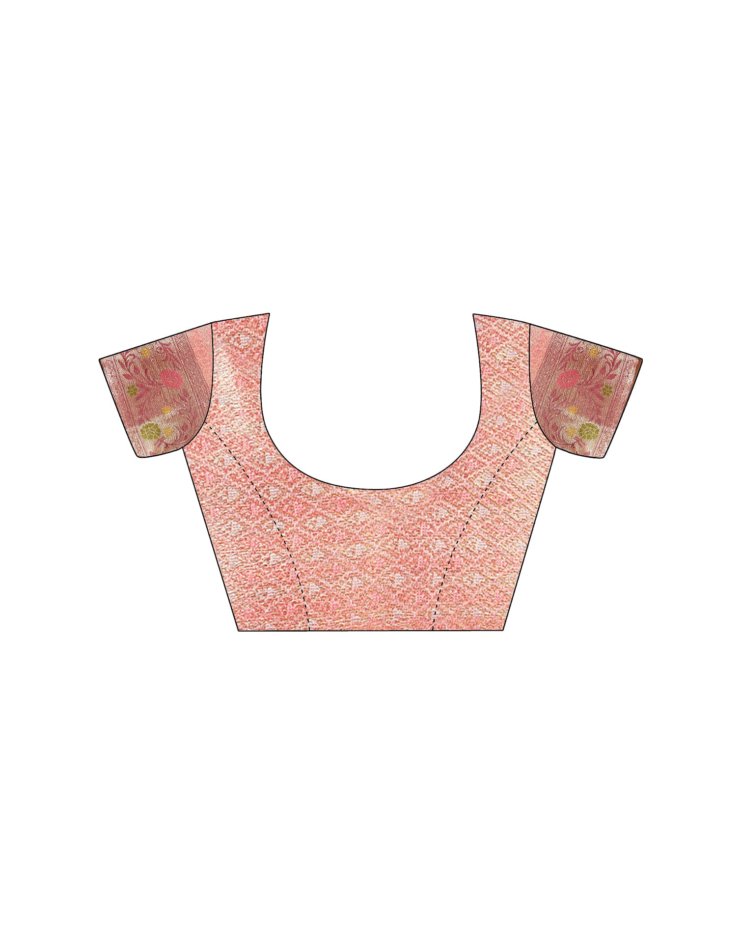 Pink Silk Woven Banarasi Saree
