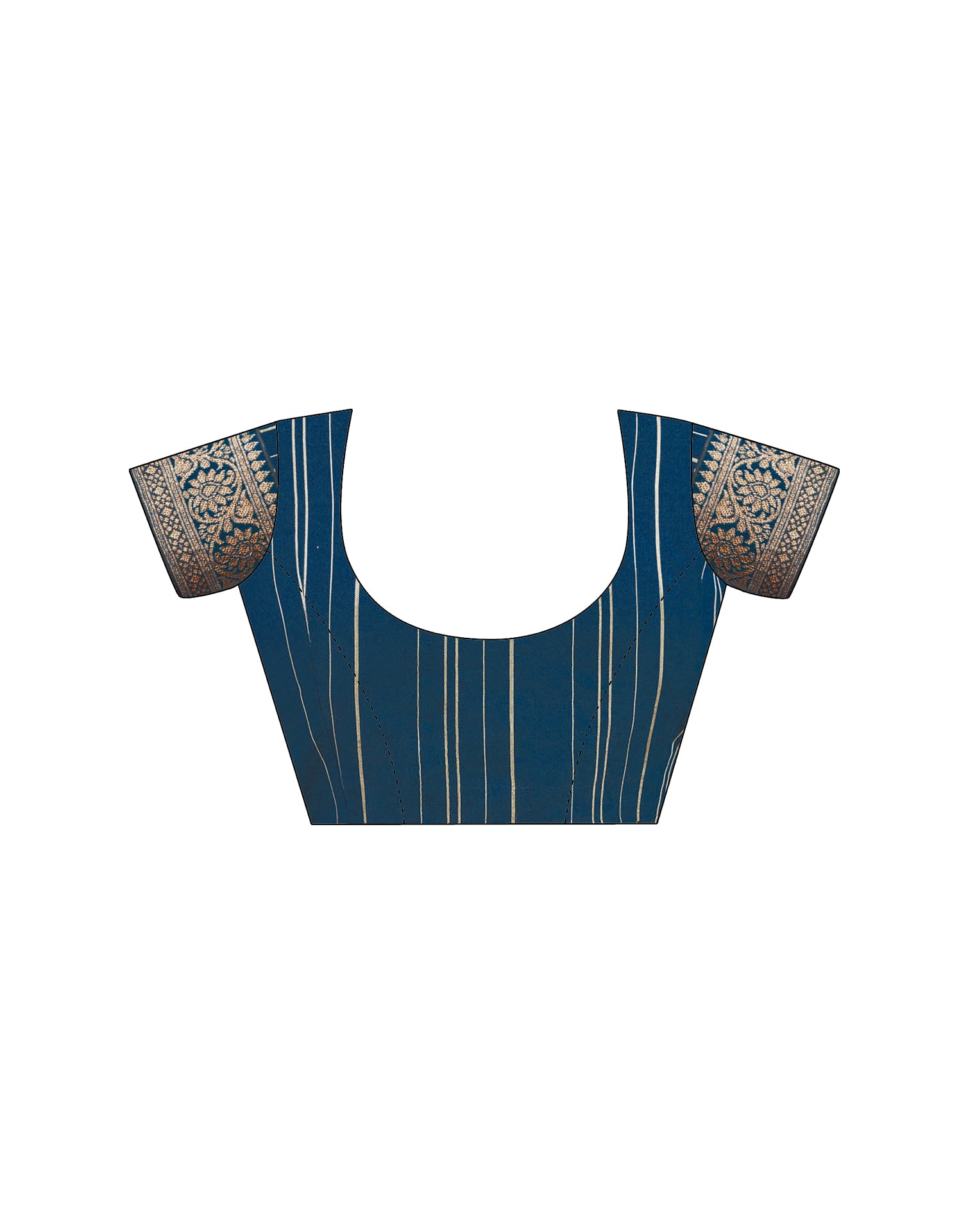 Teal Blue Georgette Stone Work Embellished Saree